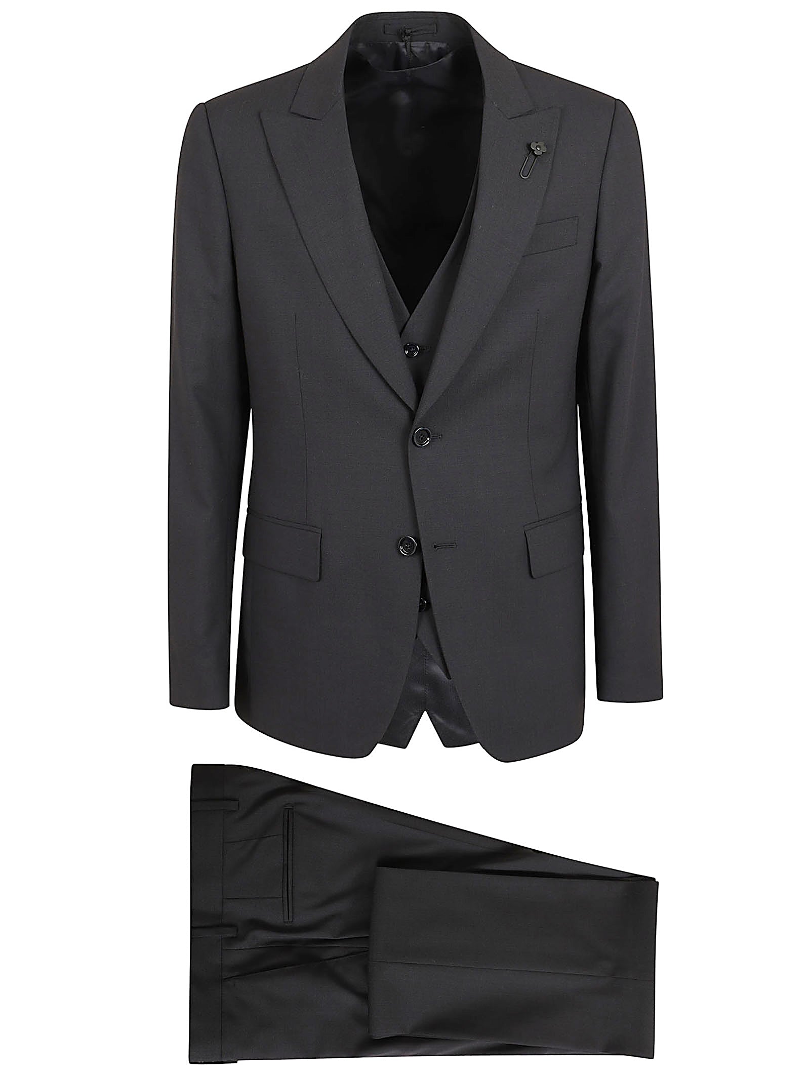 Tailored Black Two-Piece Suit