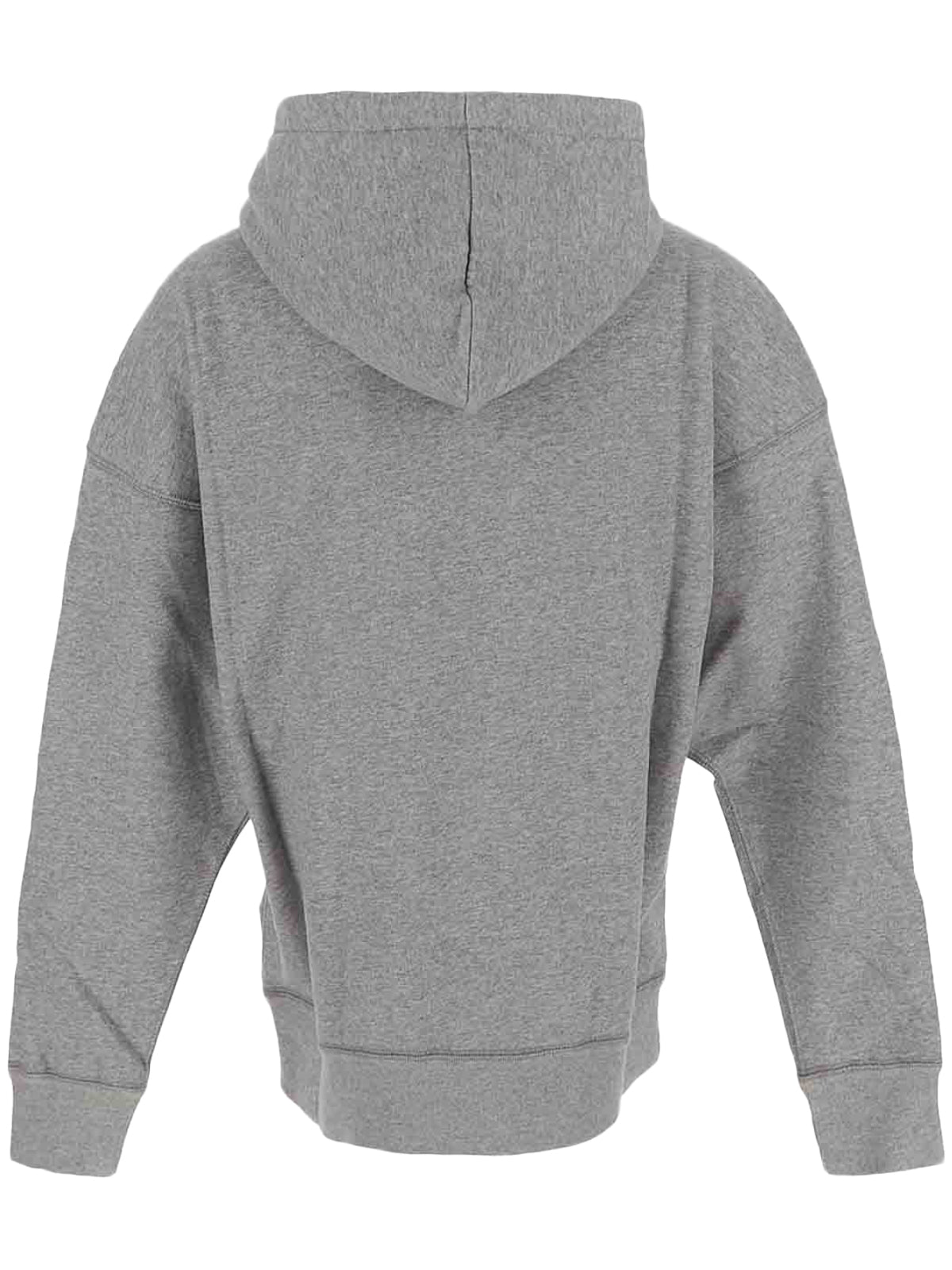 Relaxed Fit Grey Hoodie with Kangaroo Pocket