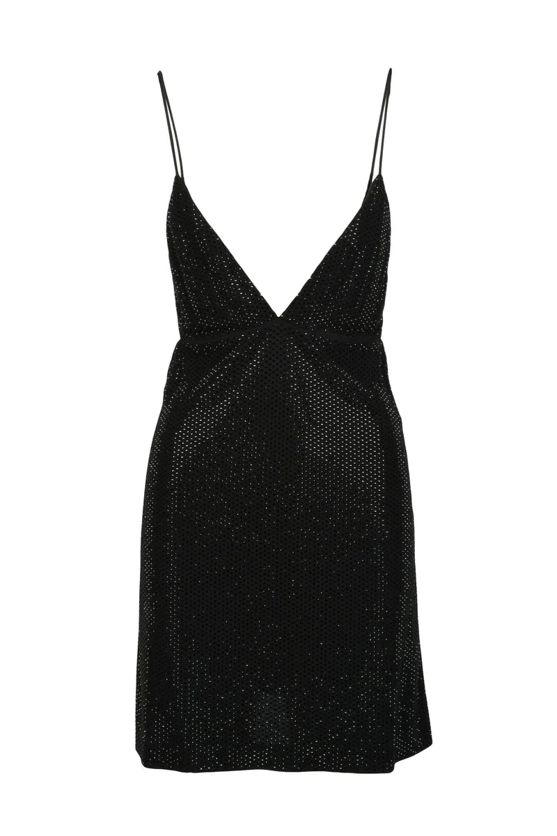 Sequin Dress Zip - Black