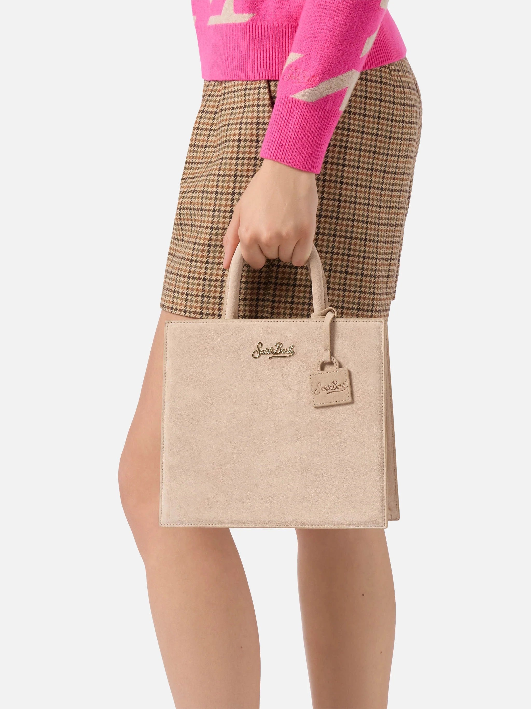 Midi Structured Bag In Smooth Cow Leather