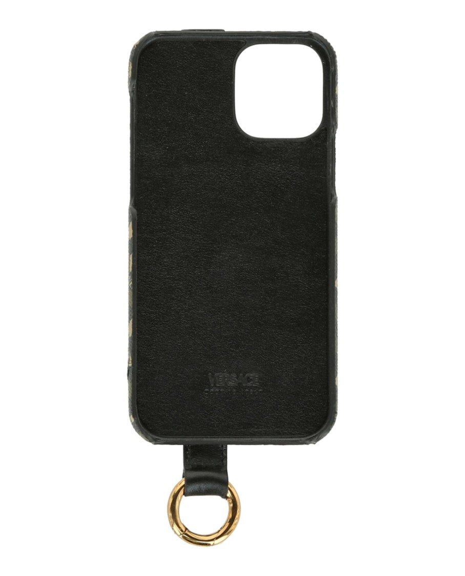 Coated Canvas La Greca Iphone 12 Case