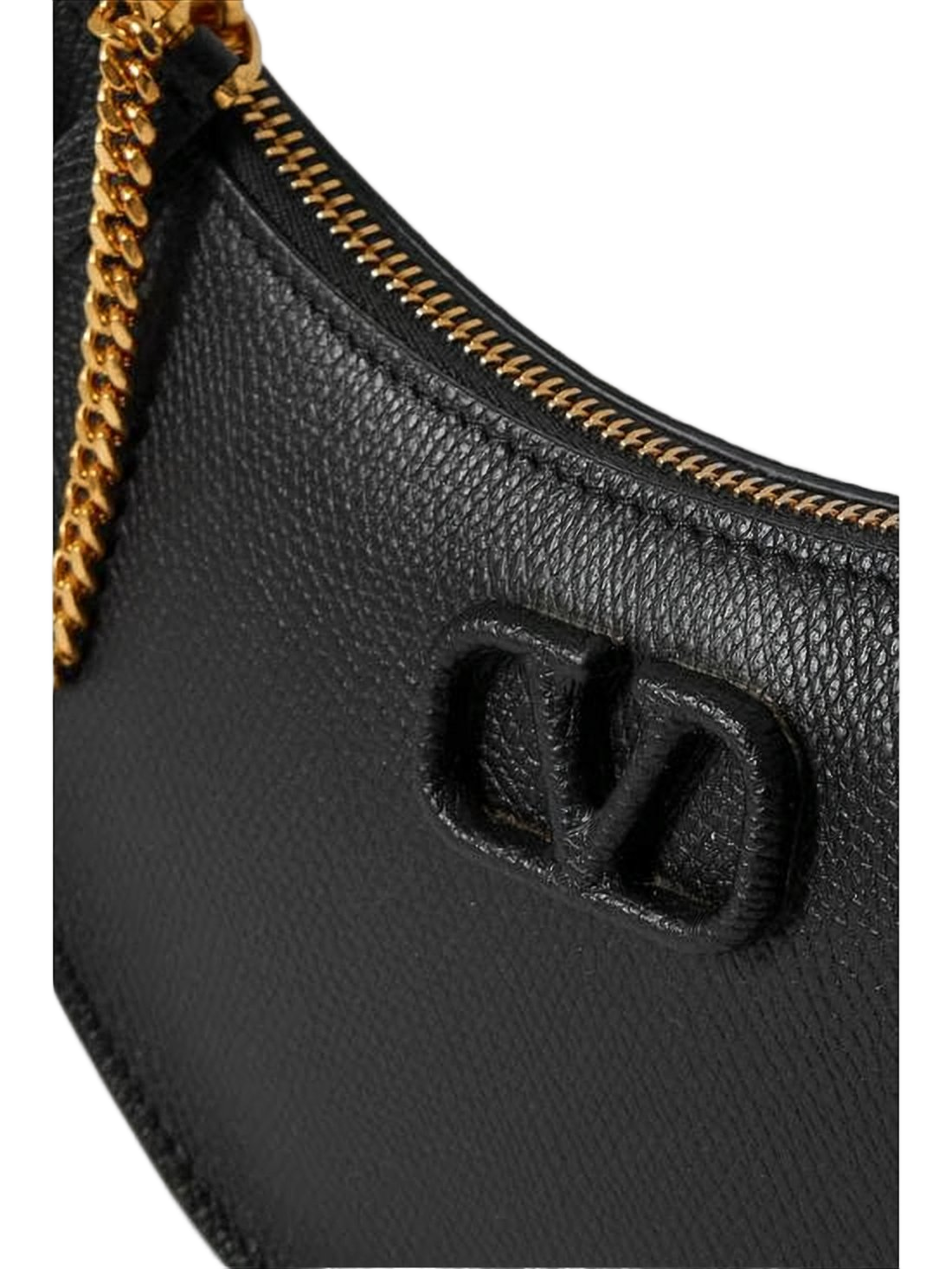 Crescent-Shape Cow Leather Shoulder Bag