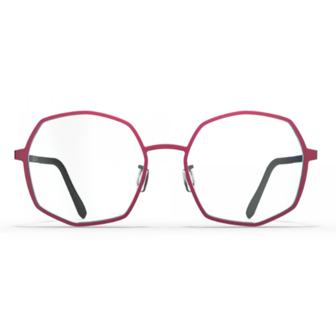 Bf1081 Sable Geometric Frame Eyeglasses in Muted Reddish Tone