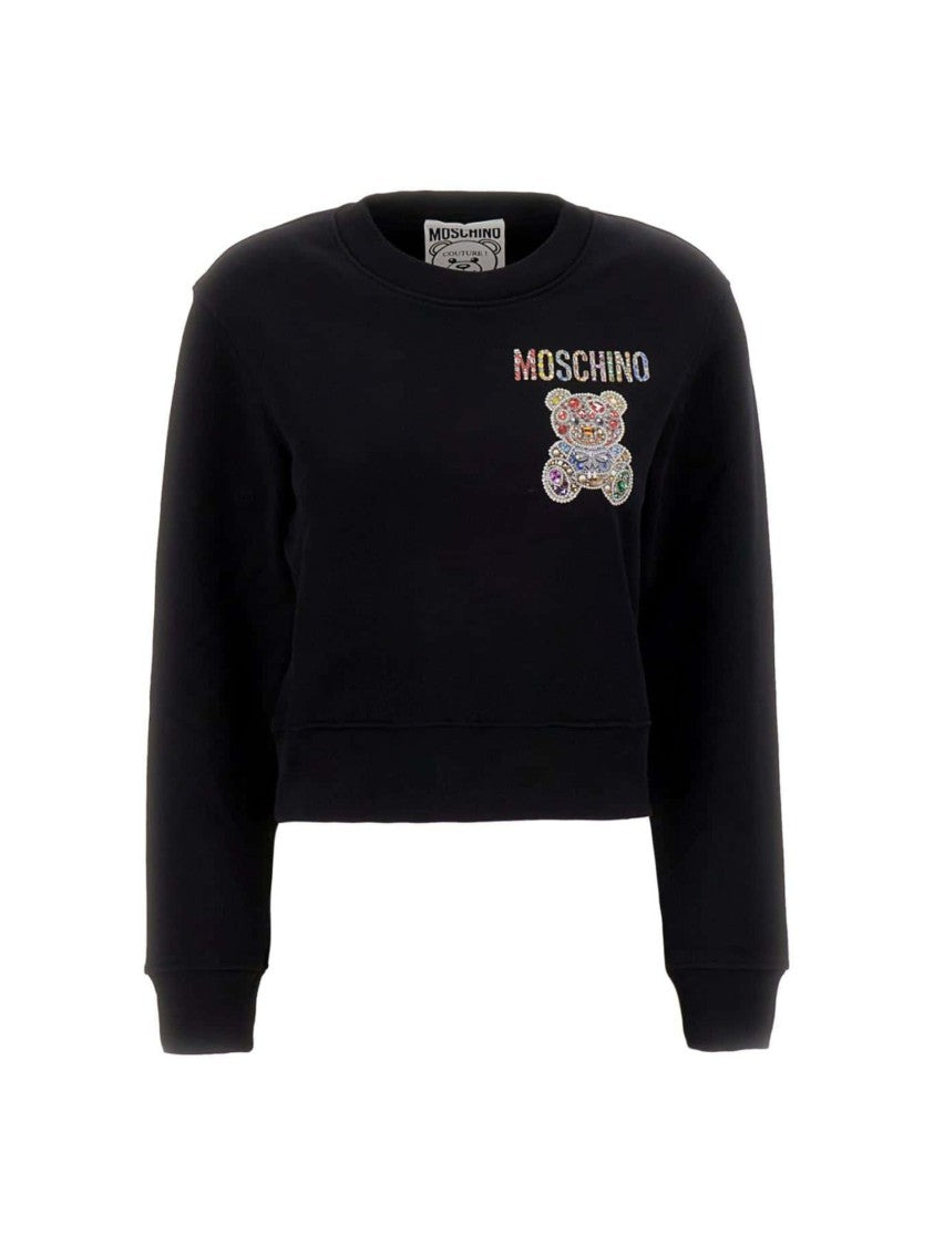 Black Cropped Sweatshirt