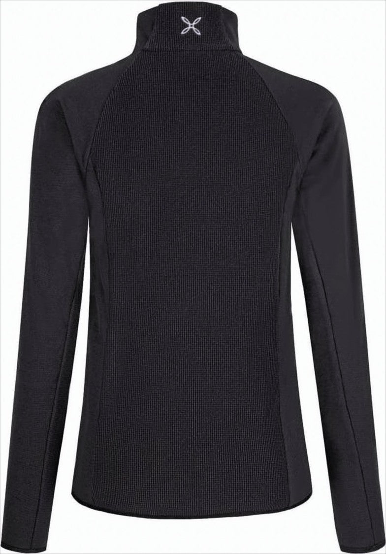 Sleek Fitted Jacket With High Collar And Textured Panels