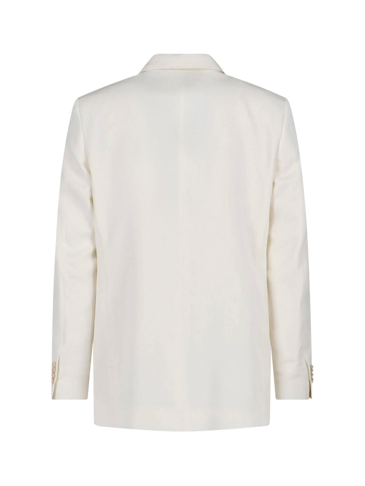 Double-Breasted White Jacket