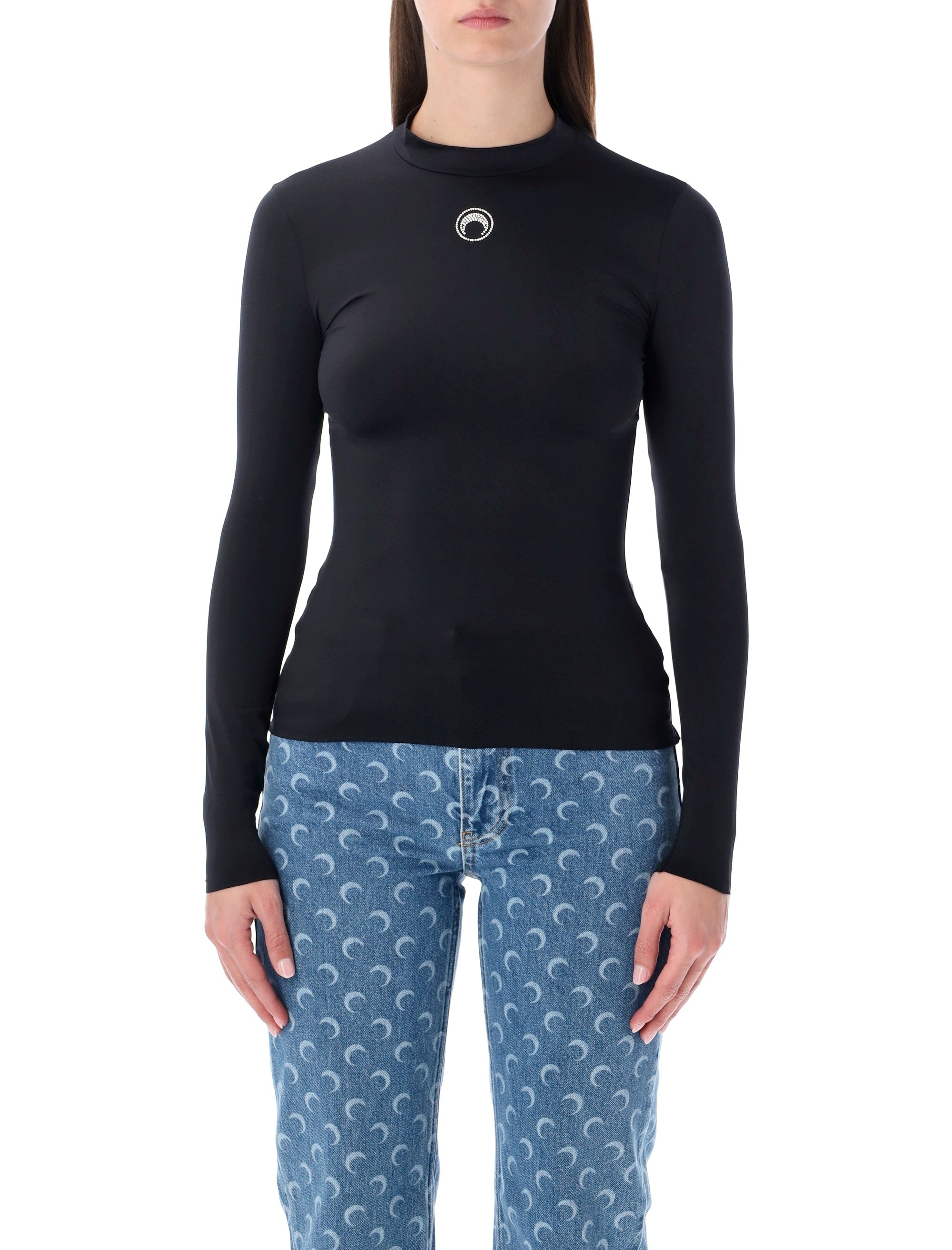 High Neck Moon Crystal Top