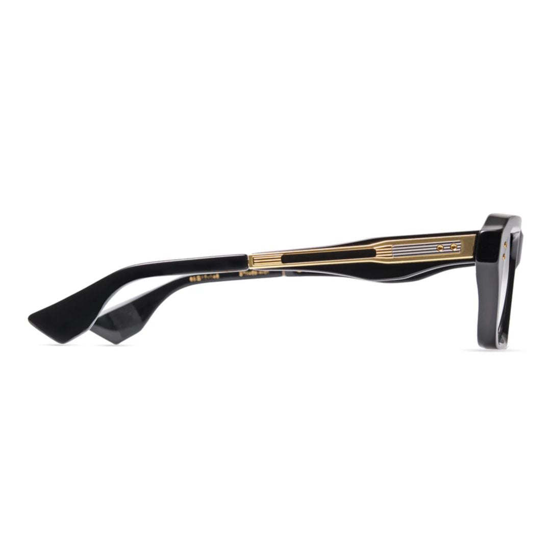 Detron Rectangular Frame Sunglasses with Gold Detailing