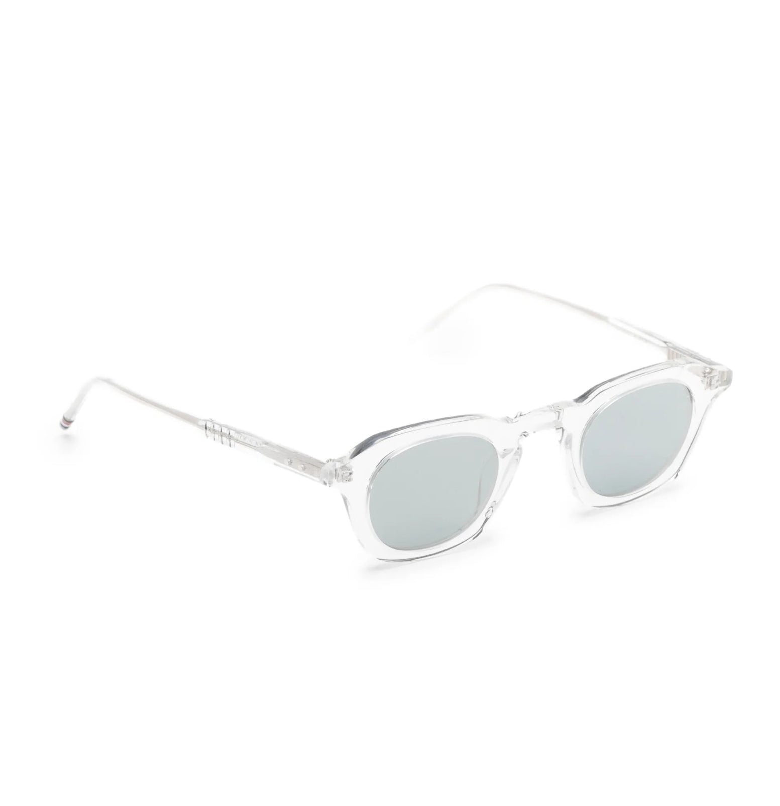 Phantos-Shape Crystal Acetate Sunglasses With Silver-Tone Temples Ues414A - G0002