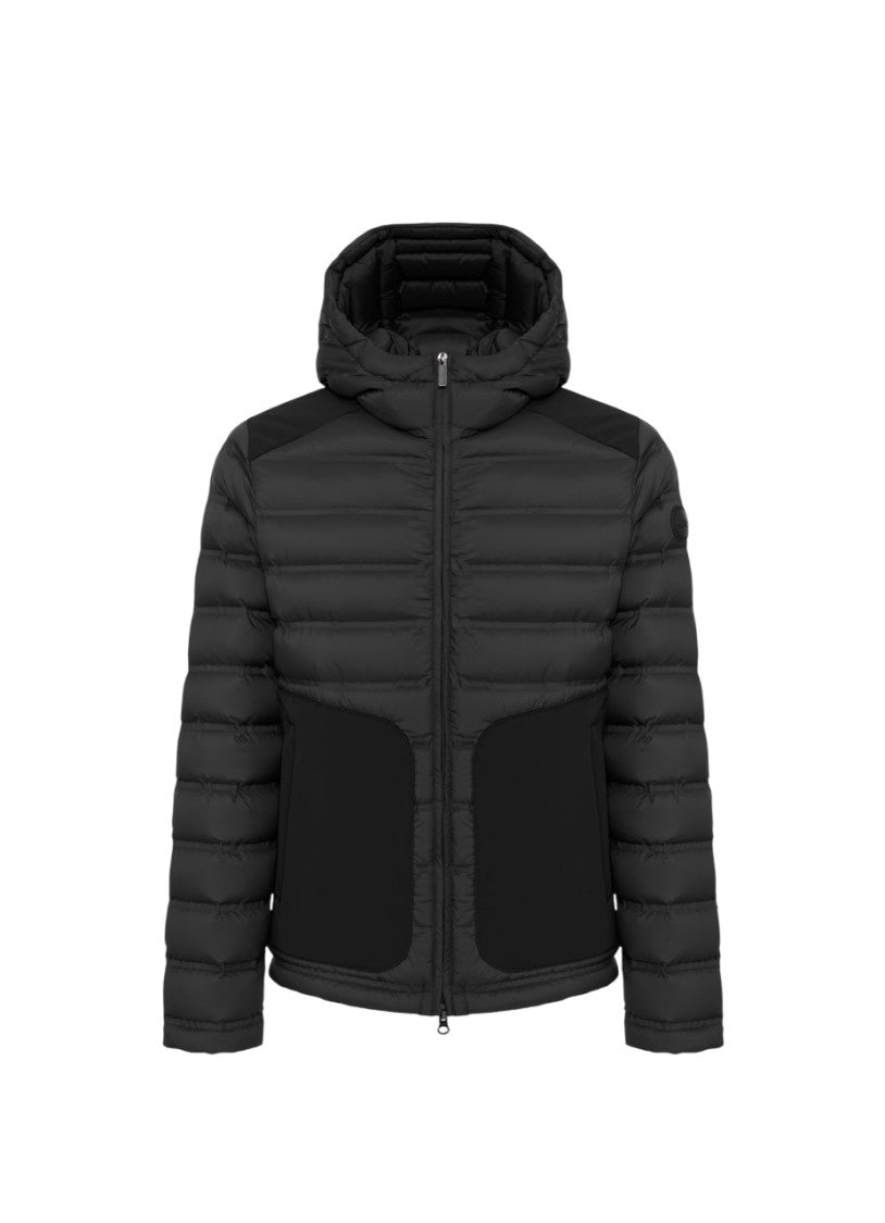 Quilted Down Jacket with Adjustable Hood