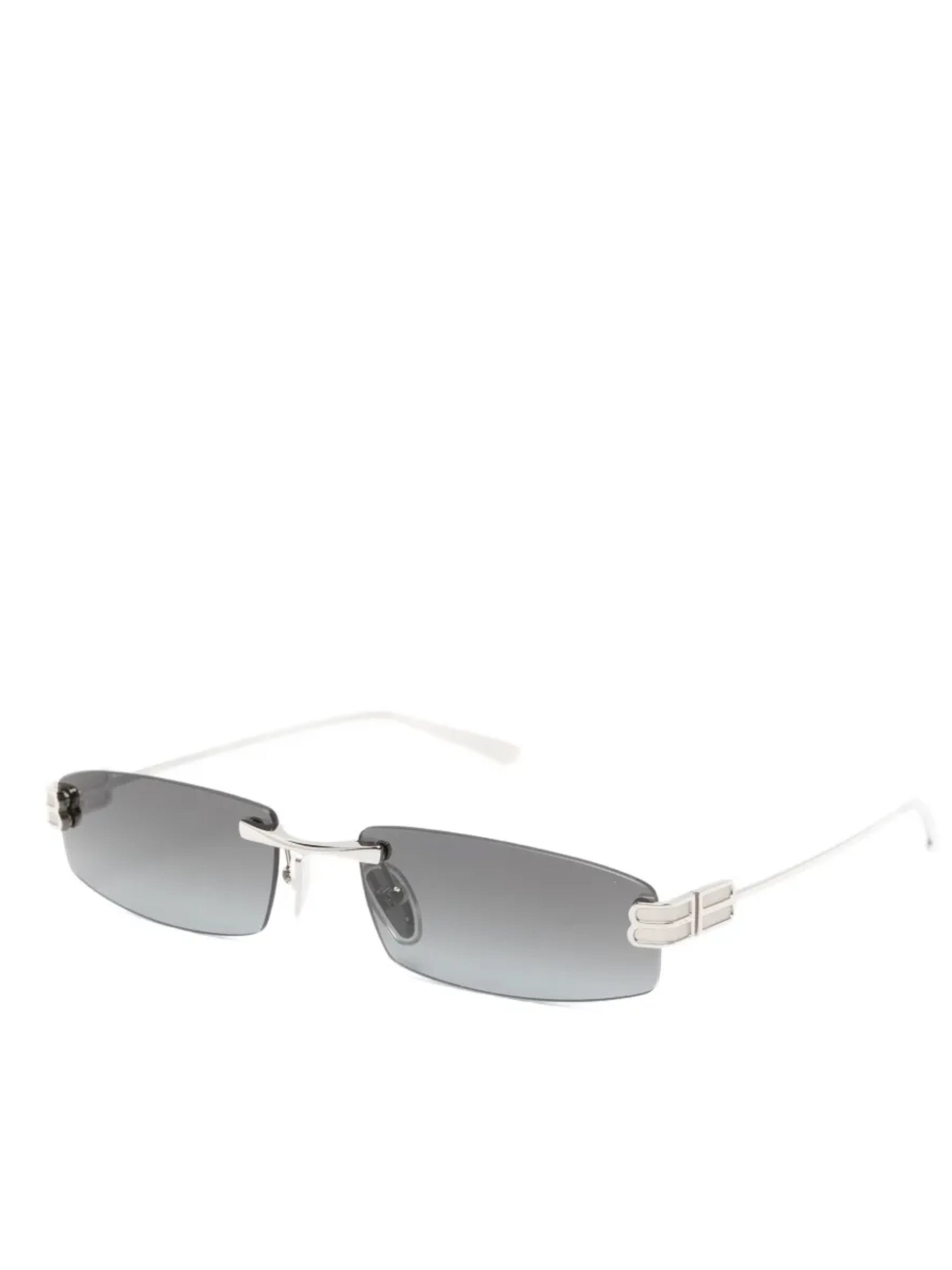 Grey Occhiali Rimless Rectangular Sunglasses