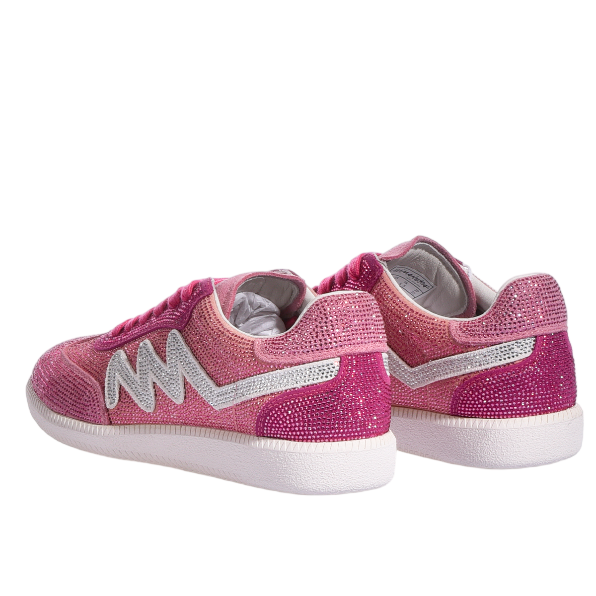 Handmade Imperial Pink Gradient Sneakers