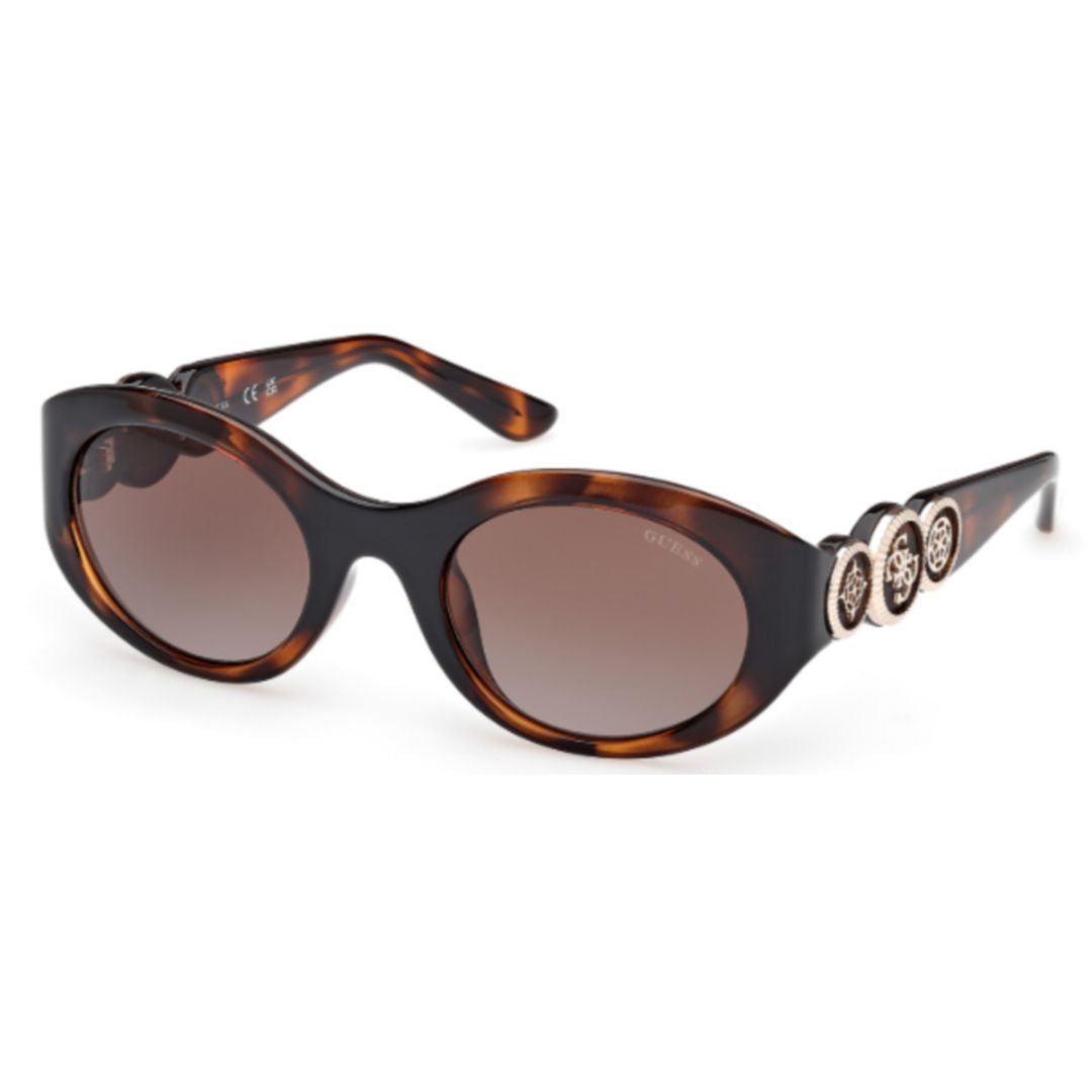Gu00198-H Oval-shaped Tortoiseshell Sunglasses