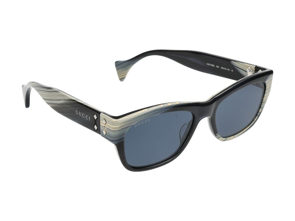 Sunglasses Gucci GG1706S 004 black black blue 55/18/145