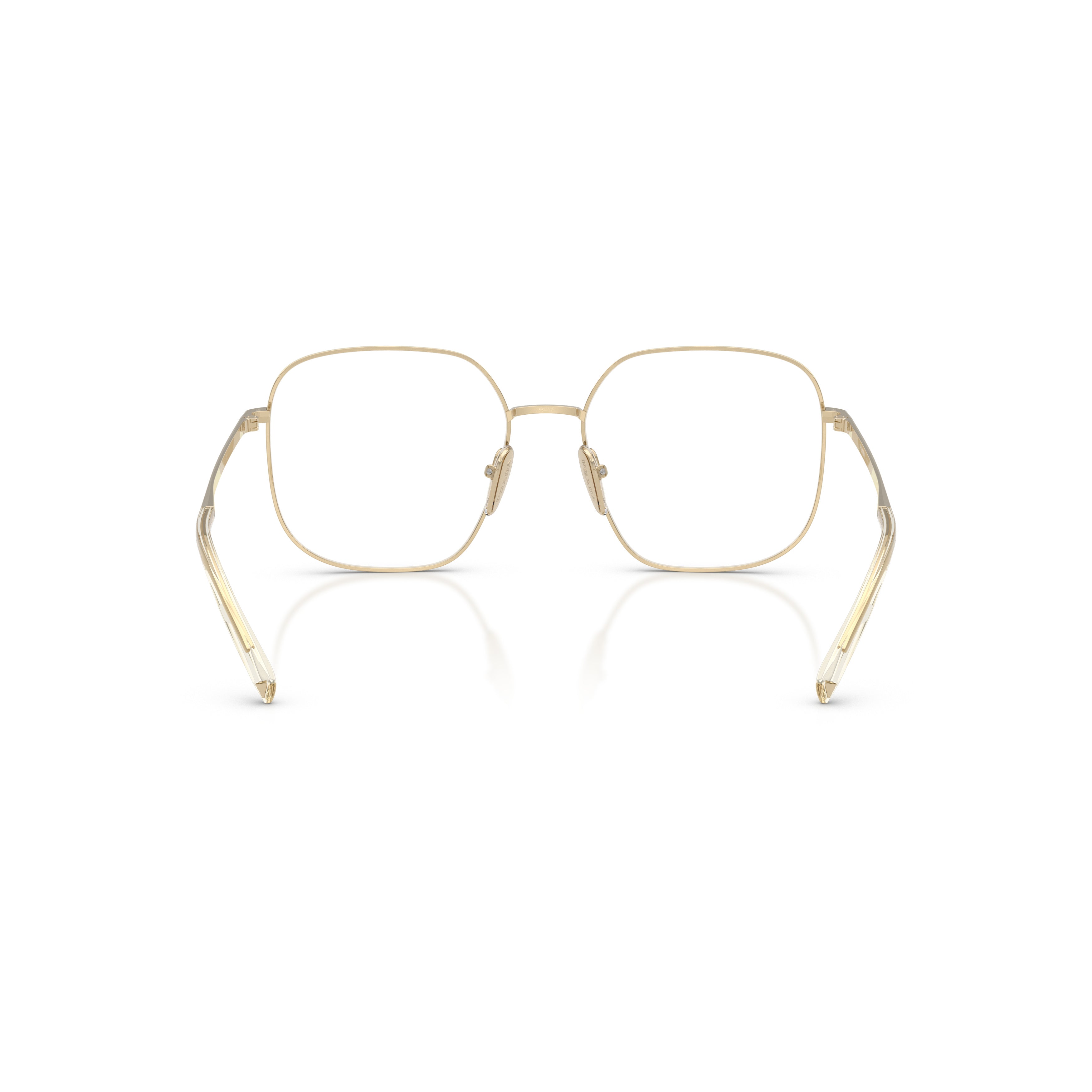 0pr A59v Square Metal Frame Eyeglasses
