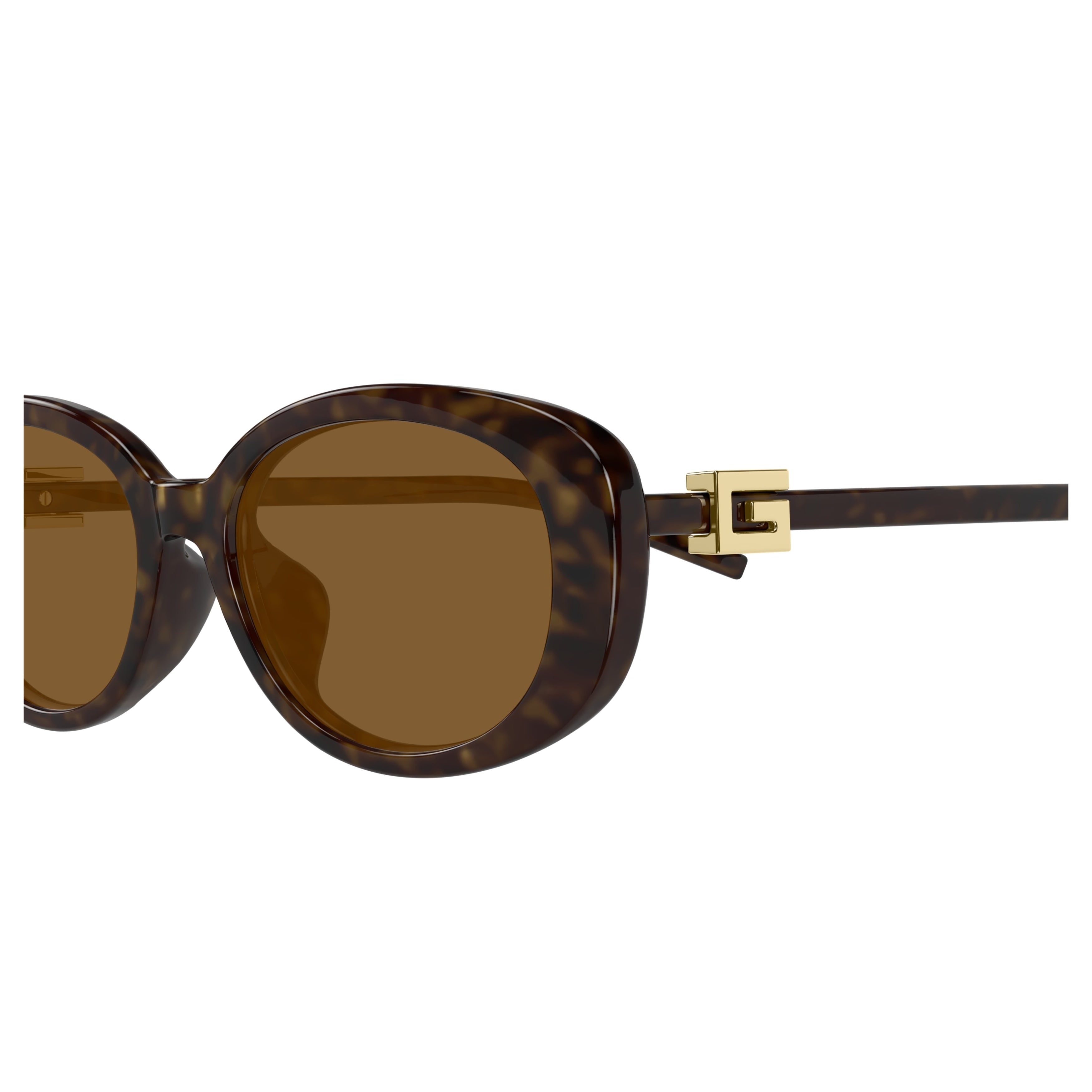 Gg1684sa Oval-Shaped Tortoiseshell Sunglasses