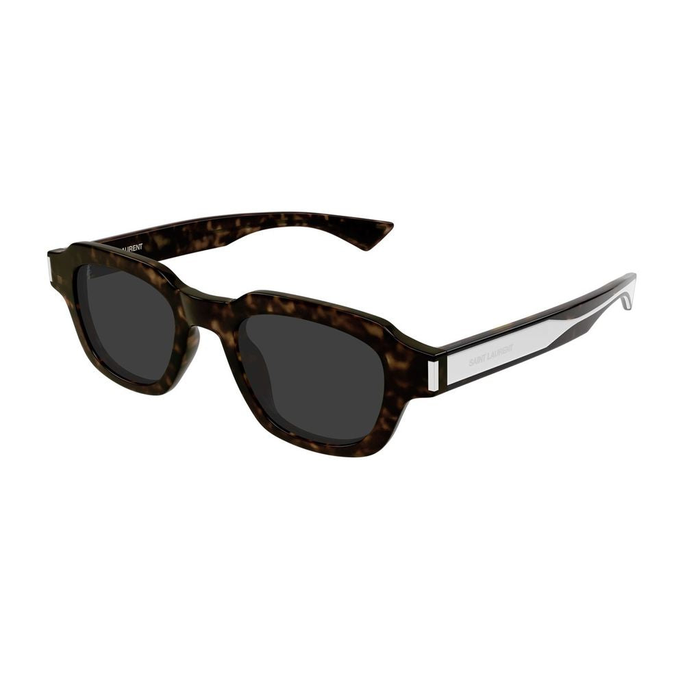 Sl 791 Linea Corner Angle Square Havanna Acetate Sunglasses