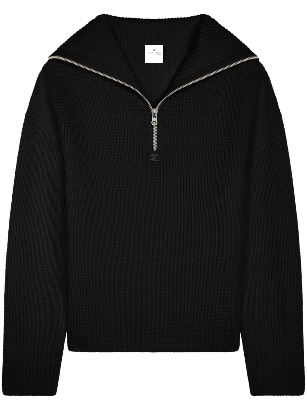 Fine Ribbed Knit Sweater