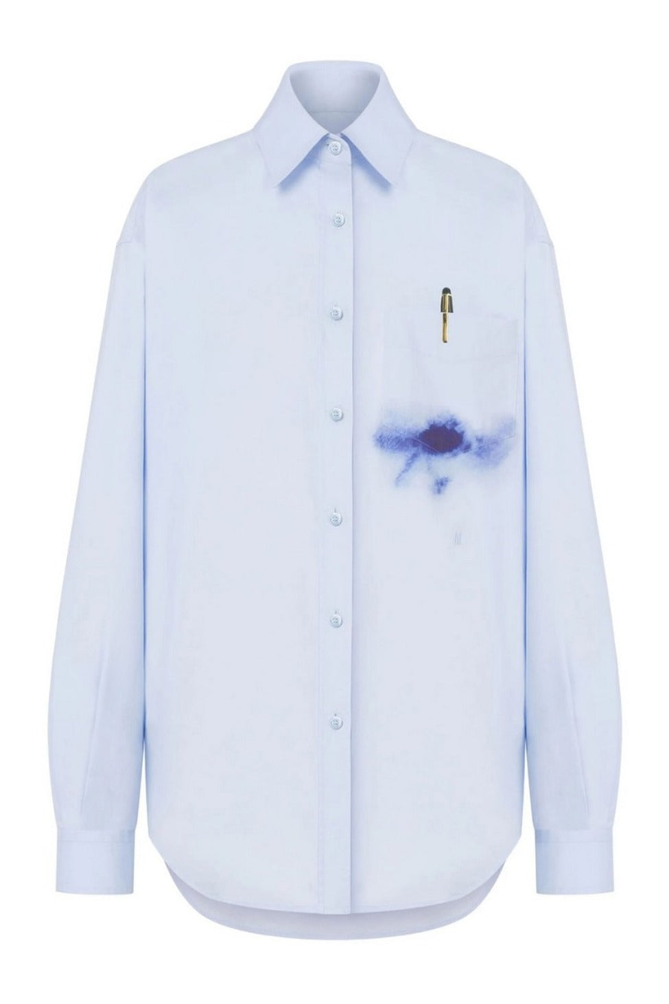 Multicolor Artistic Splash Long Sleeve Shirt