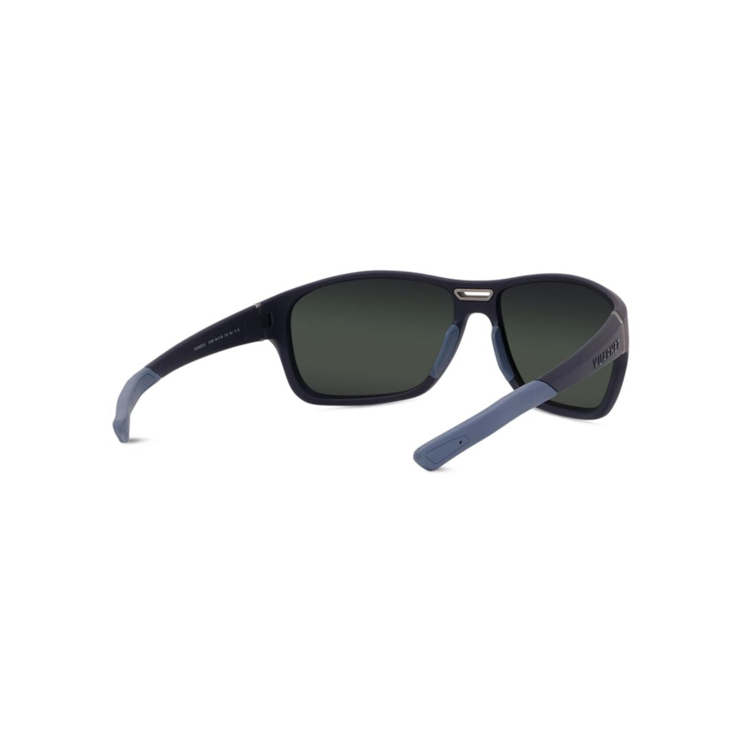 Vu40021u Rectangular Frame Sunglasses with Gradient Lenses