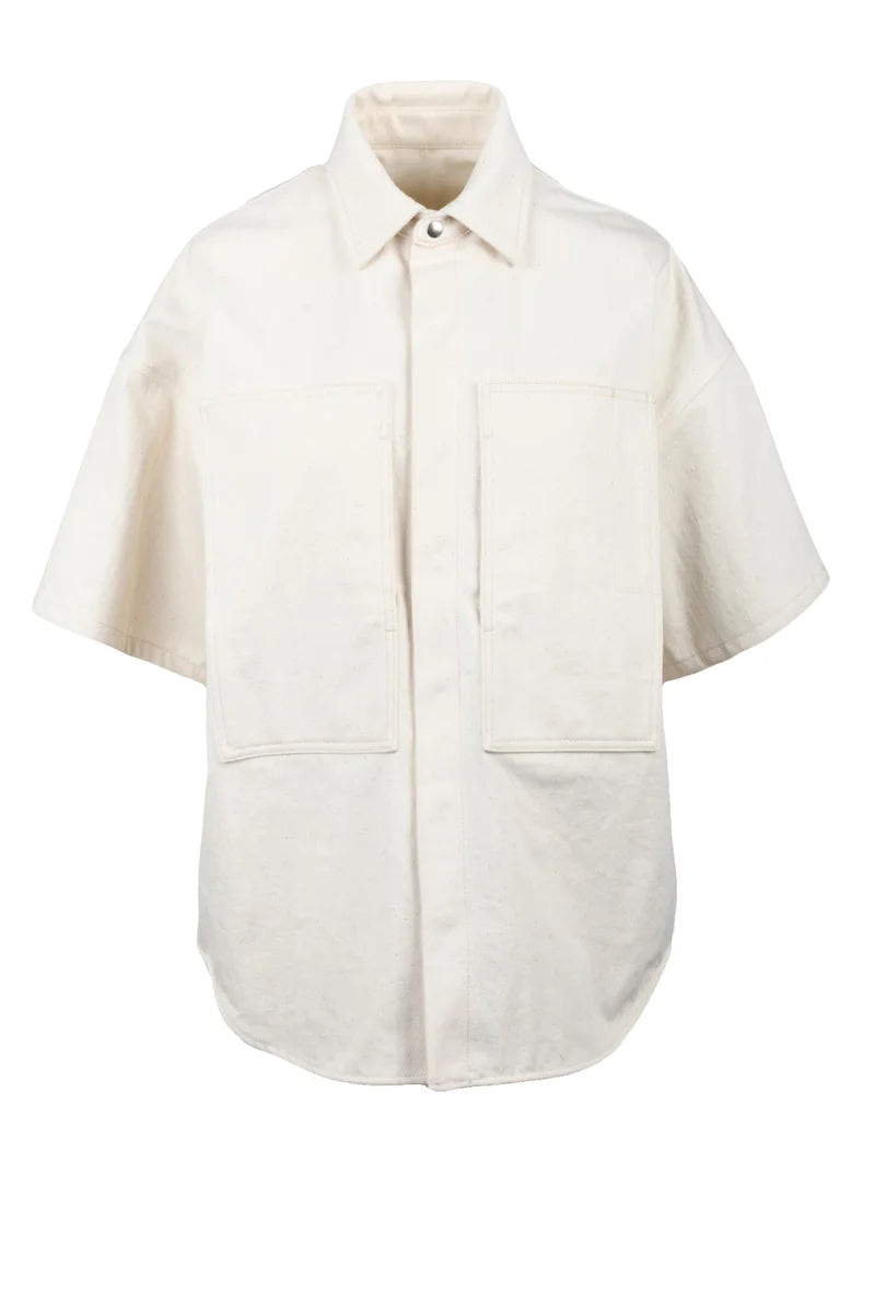 Oversized Cotton Shirt - White