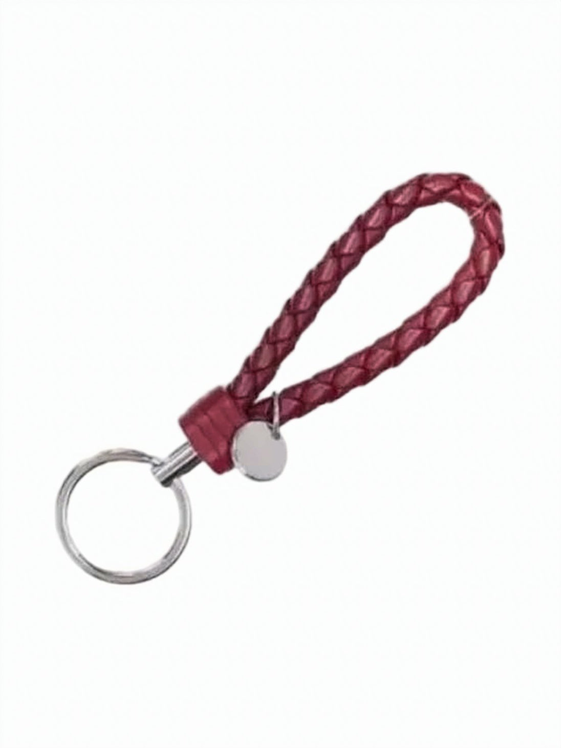 Braided Keyring with Round Metal Ring