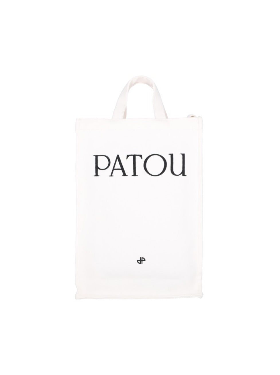 Vertical Logo Tote Bag – White