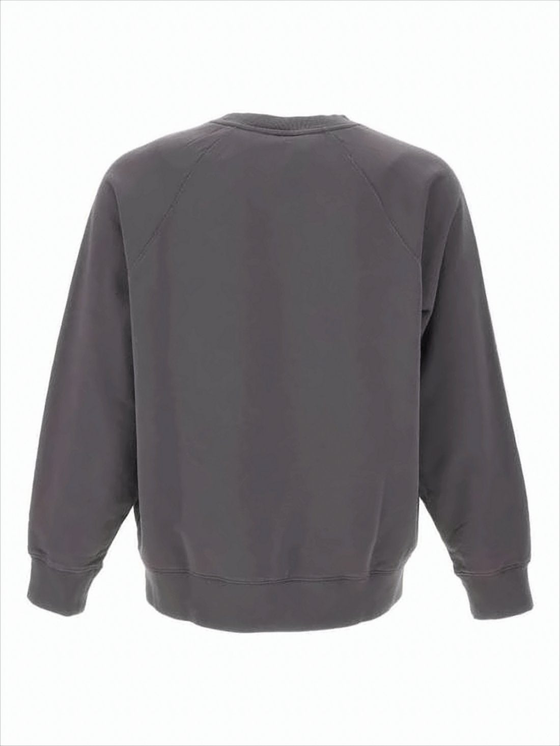 Oversized Grey Sweatshirt With Fox Head Emblem