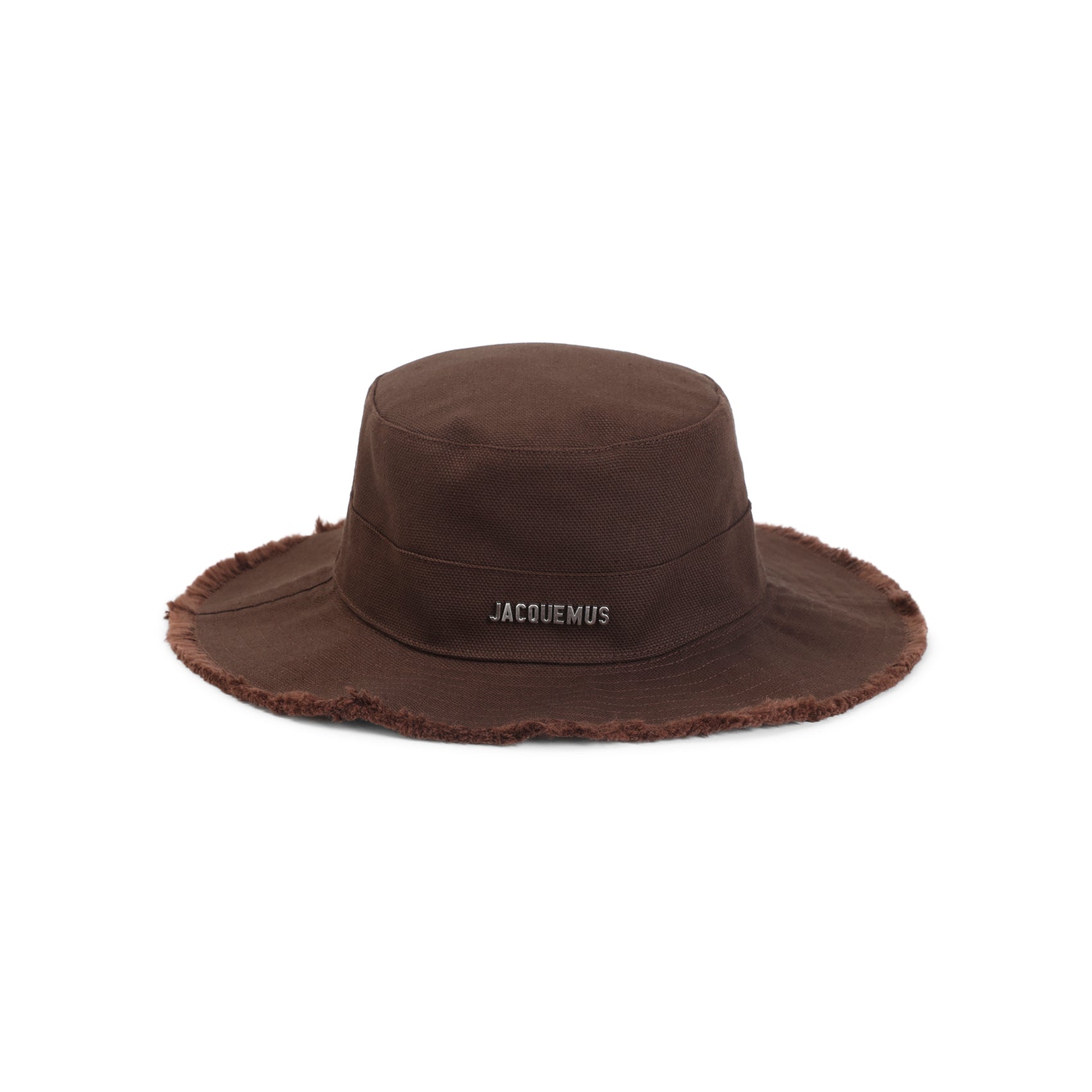 Wide Brim Hat With Frayed Edge