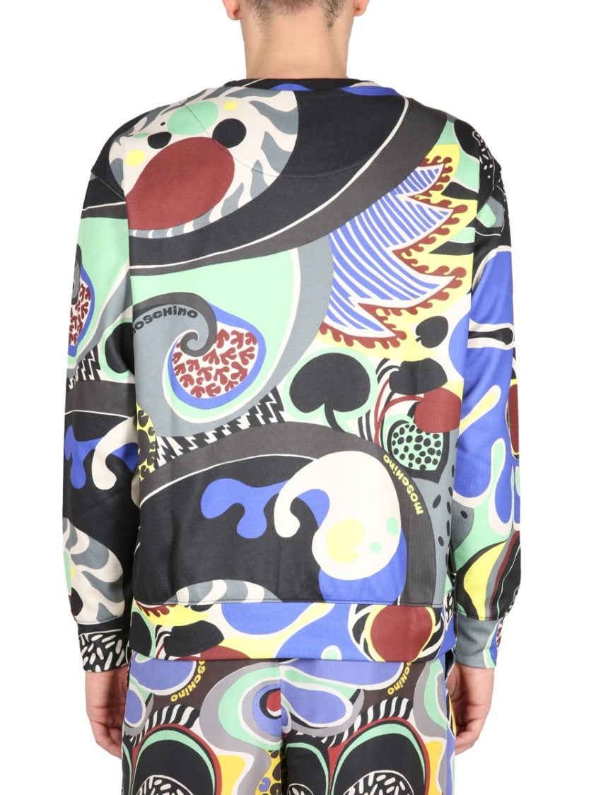 Psychedelic Print Sweatshirt