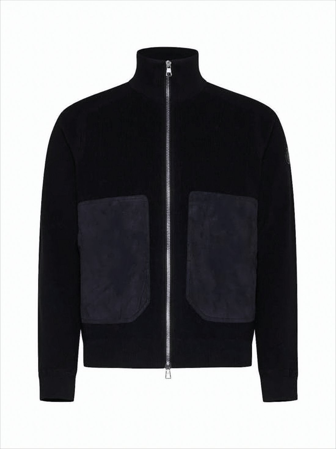 Zip-Up Knit with High Collar