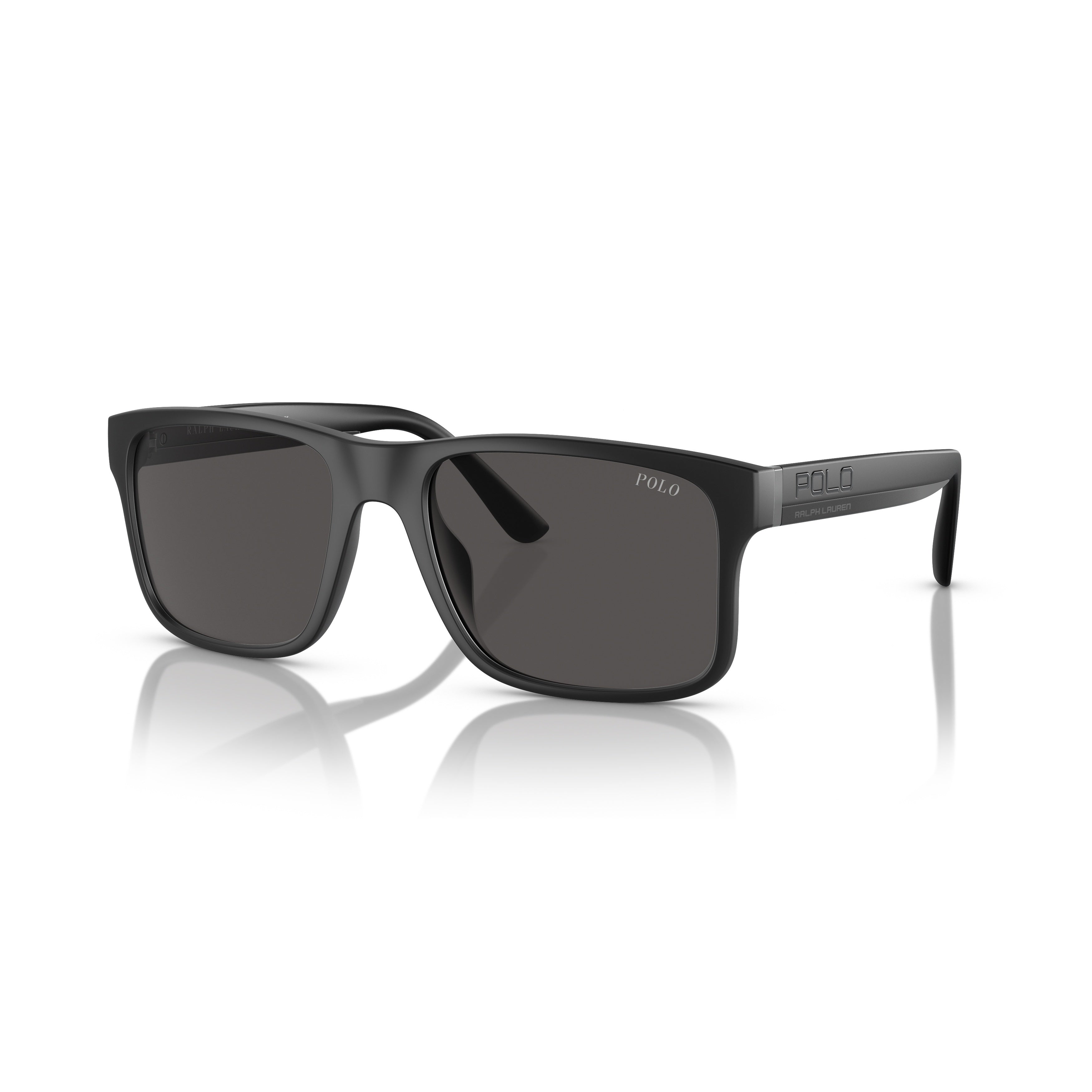 0ph4195u Rectangular Matte Black Sunglasses