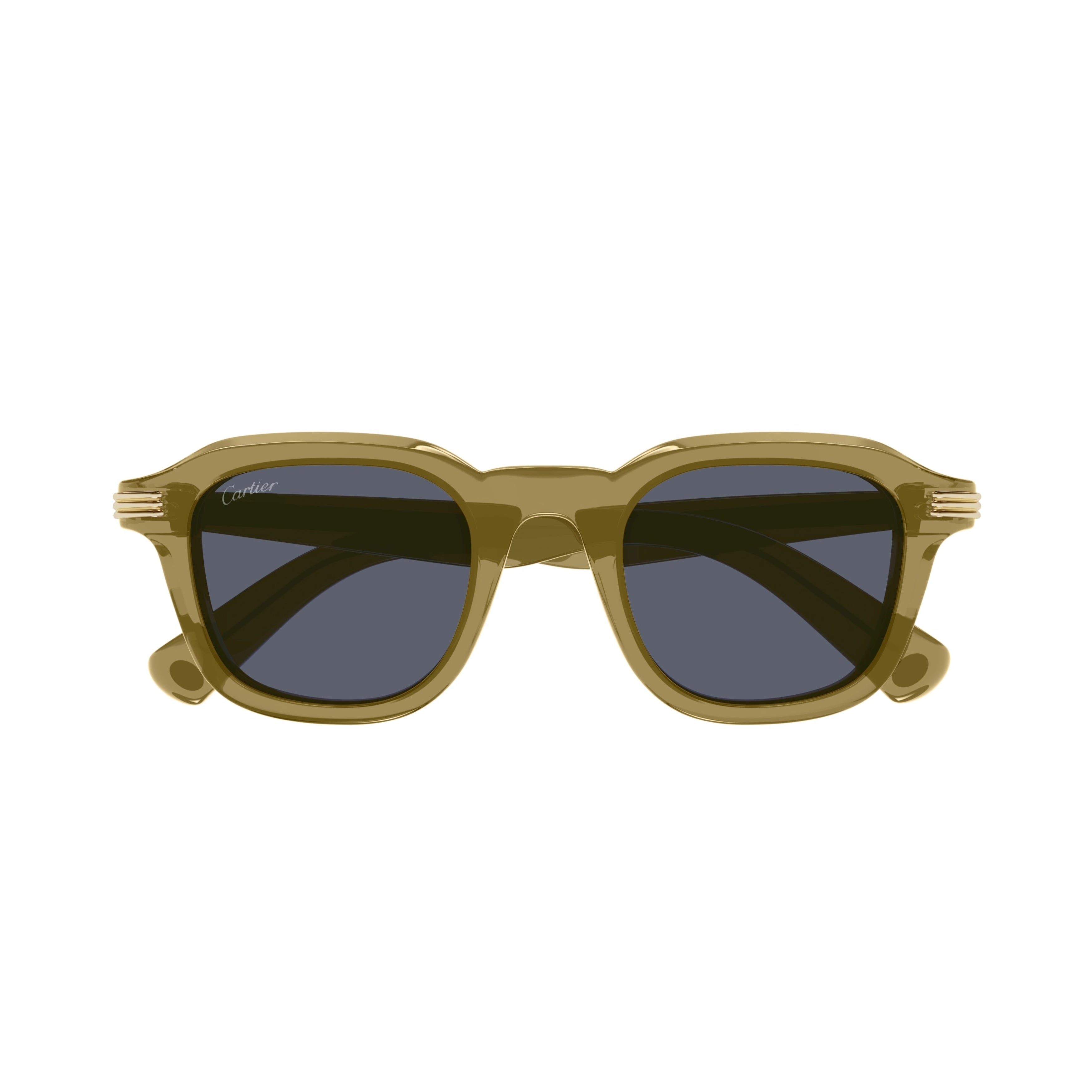 Ct0536s Translucent Olive Green Square Frame Sunglasses