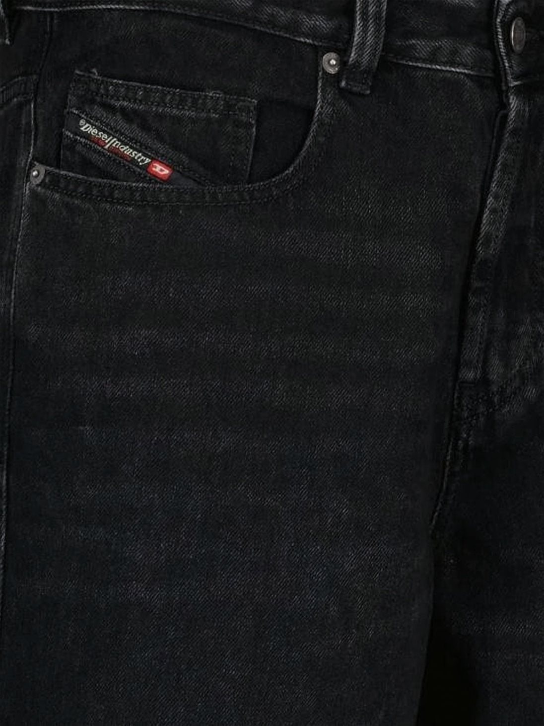 Relaxed Fit Black Denim Pants