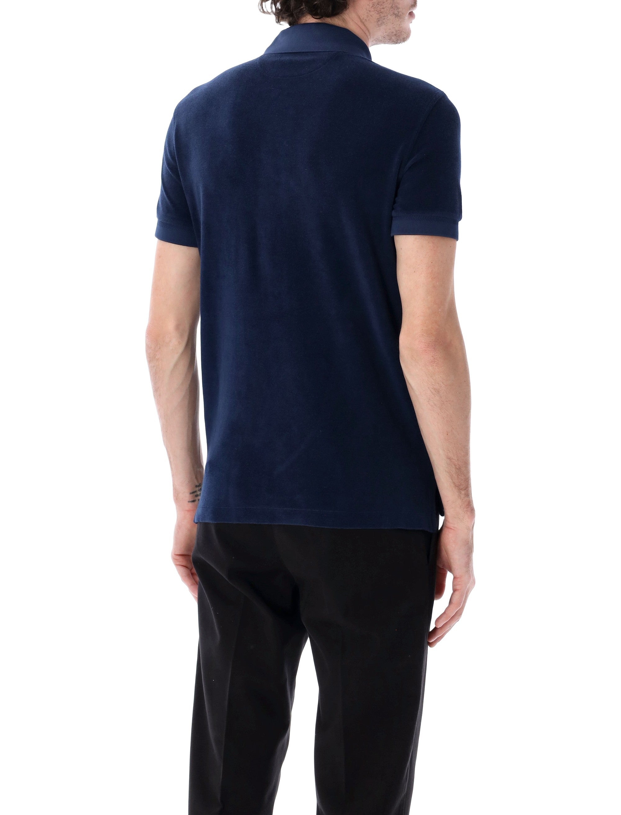 Cotton-Blend Towelling Polo