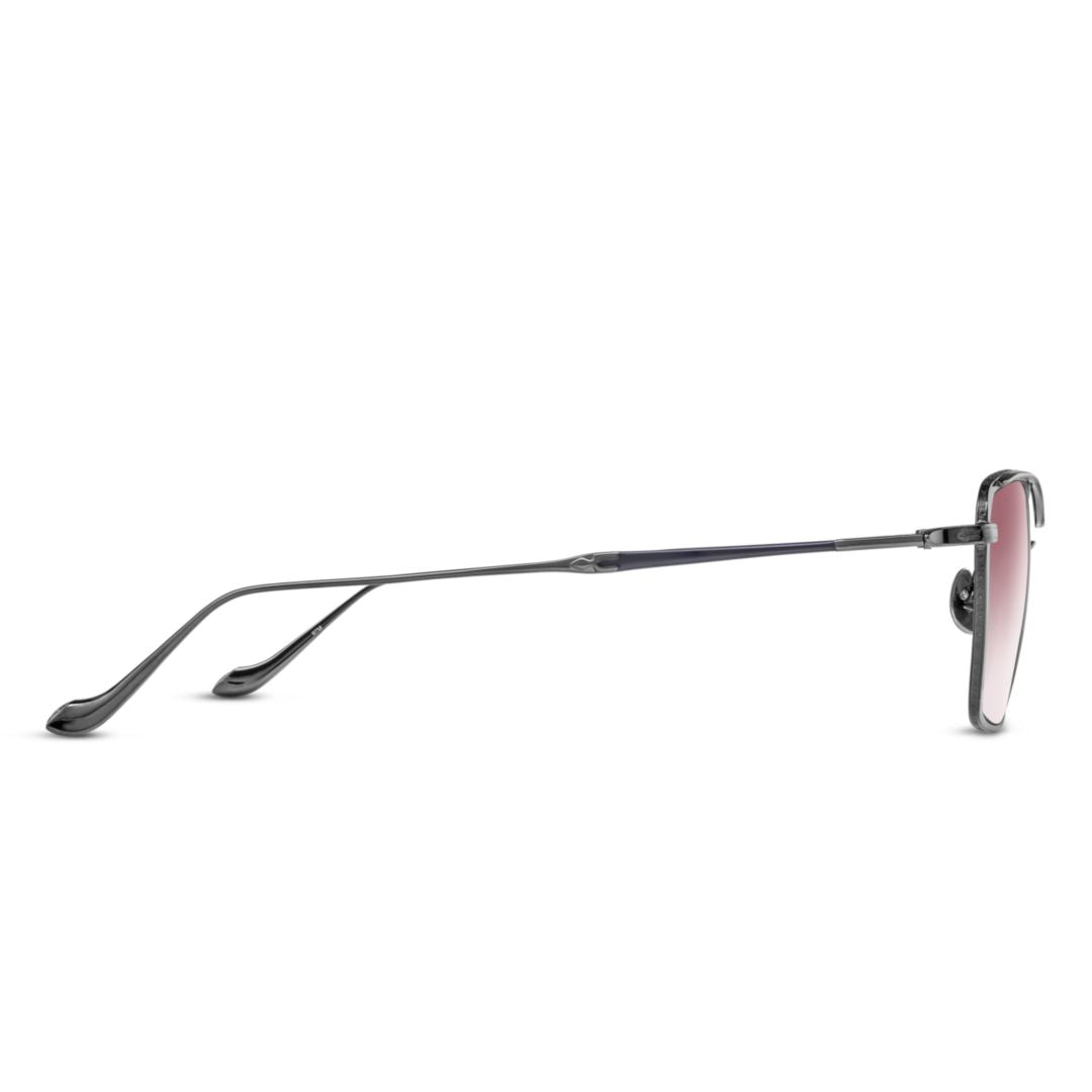 M3147.Sg Rectangular Gradient Tint Sunglasses with Minimalist Metal Frame
