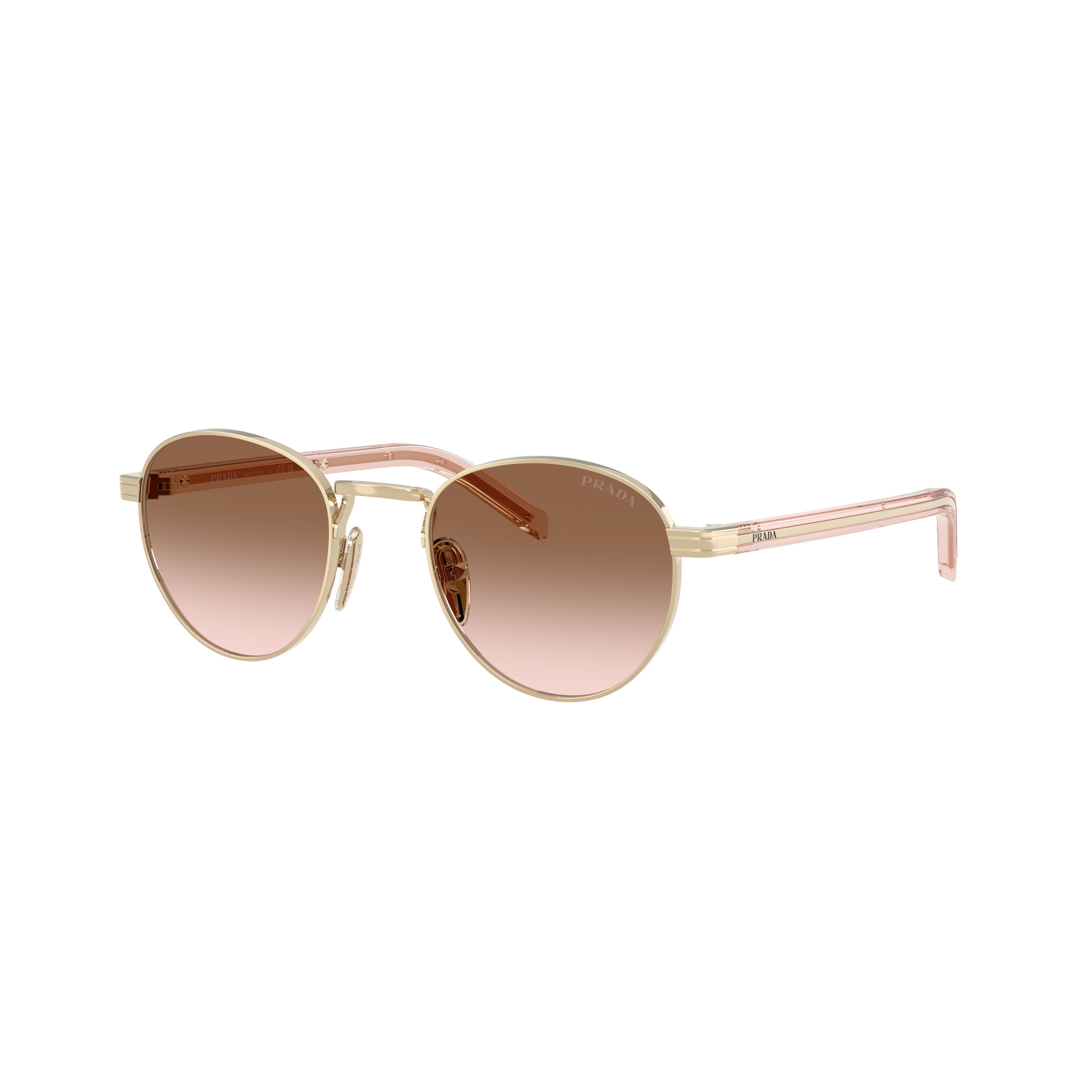 0pr B52s Round Gradient Brown Lens Sunglasses
