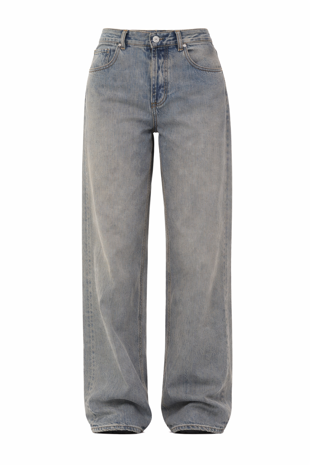 Relaxed Boyfriend-Fit Jeans With High-Rise Waist