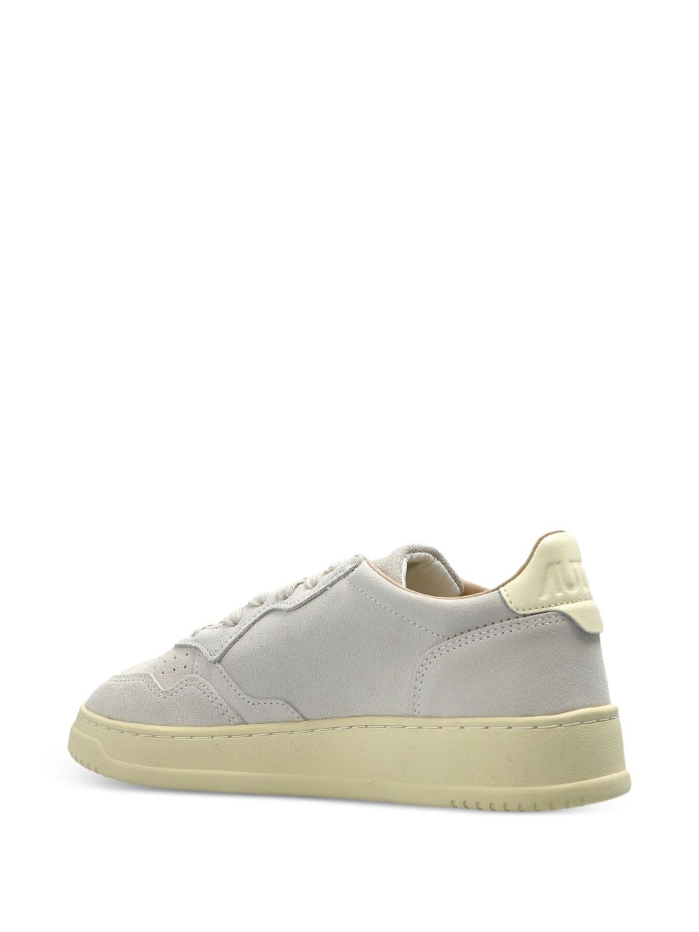 Light Grey Sneakers With Tonal Stitching