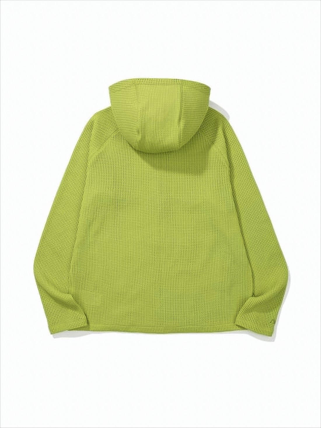 Textured Hooded Jacket with Front Zipper
