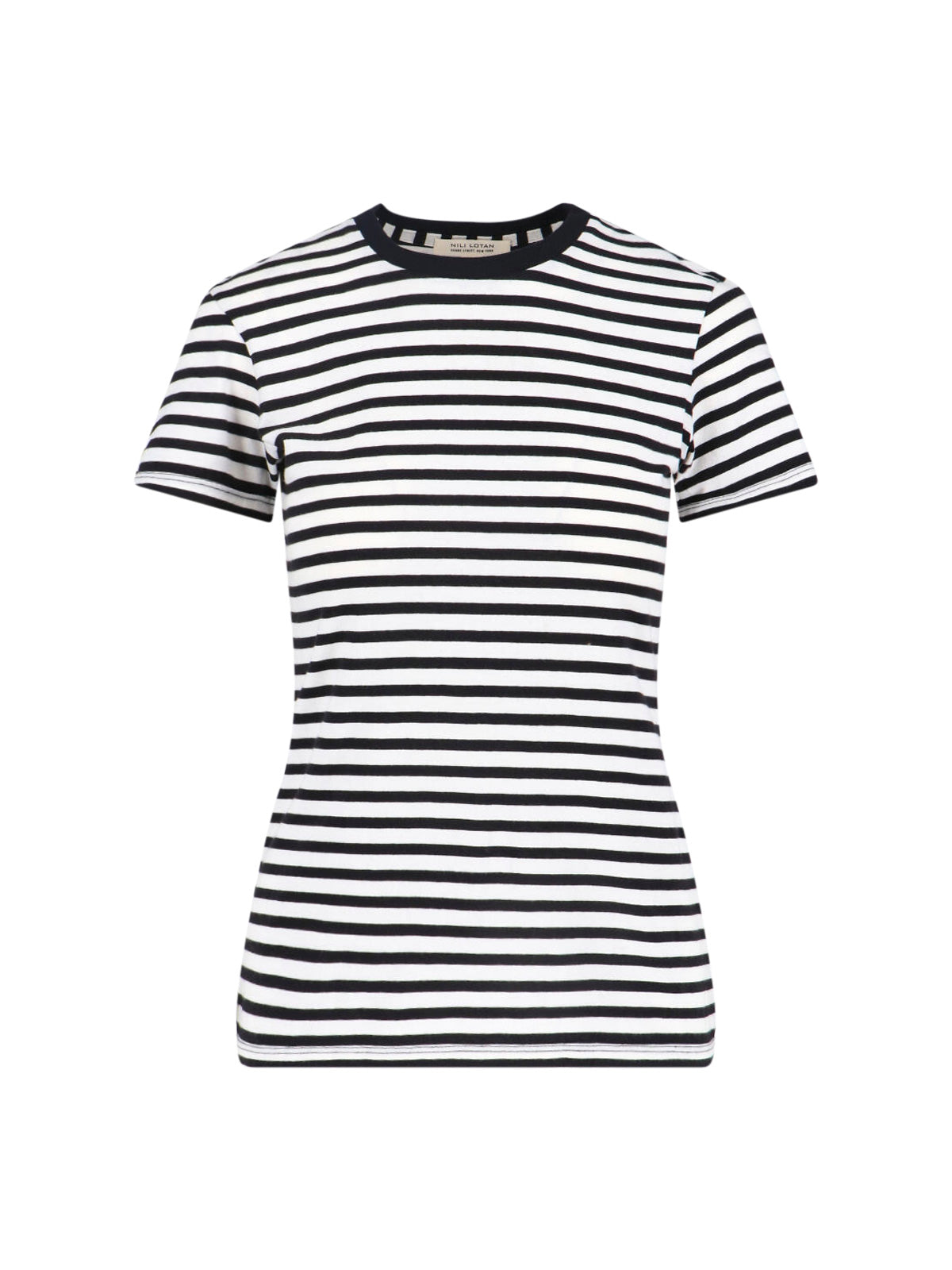 "Mariela" T-Shirt In Black Cotton