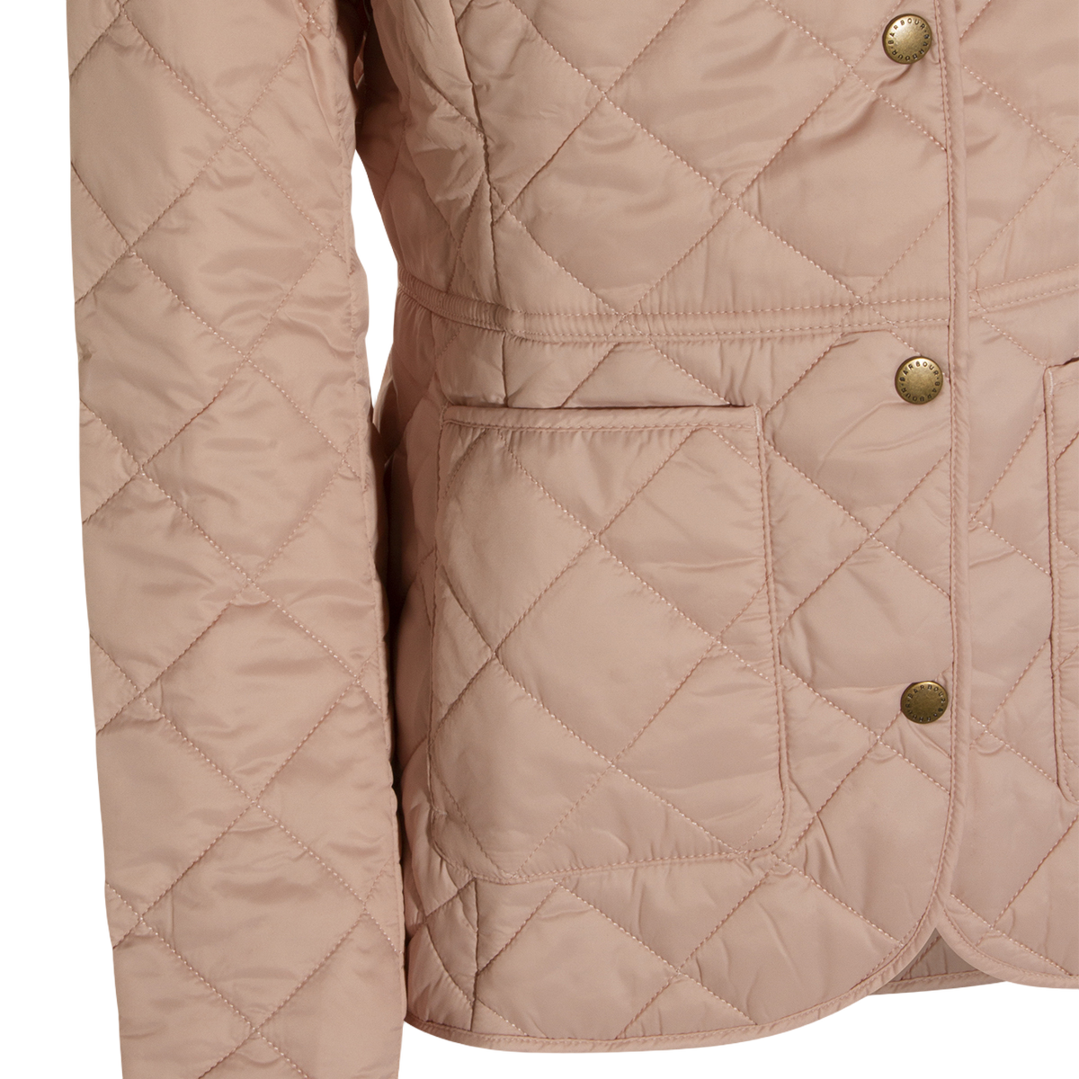Tailored Quilted Jacket With Corduroy Collar