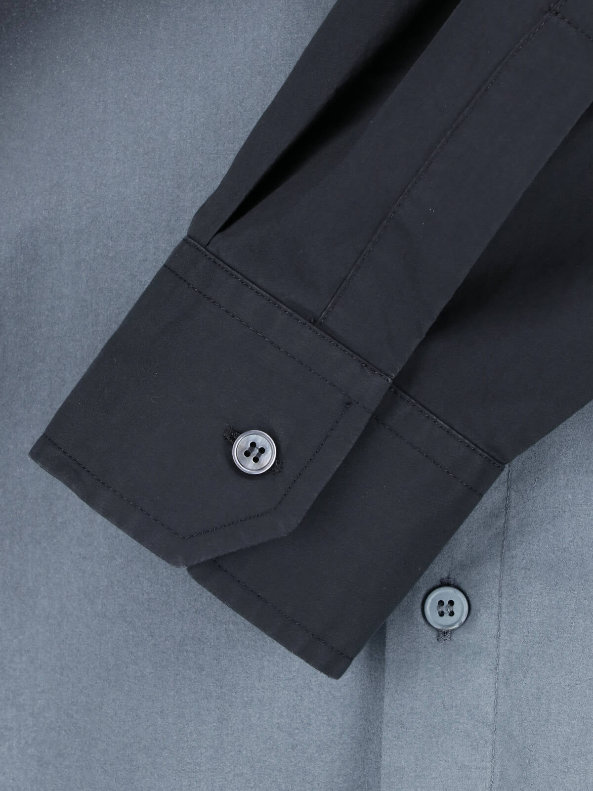 Black Spray Print Cotton Logo Shirt
