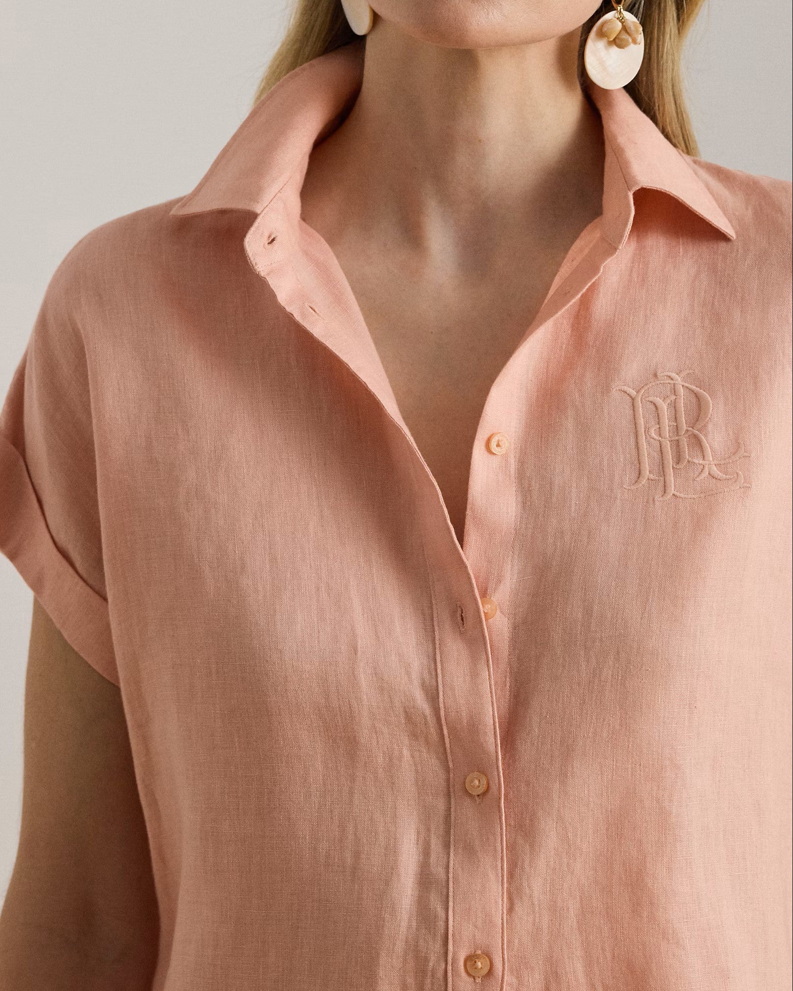 Rosa Tissue Linen Button Shirt