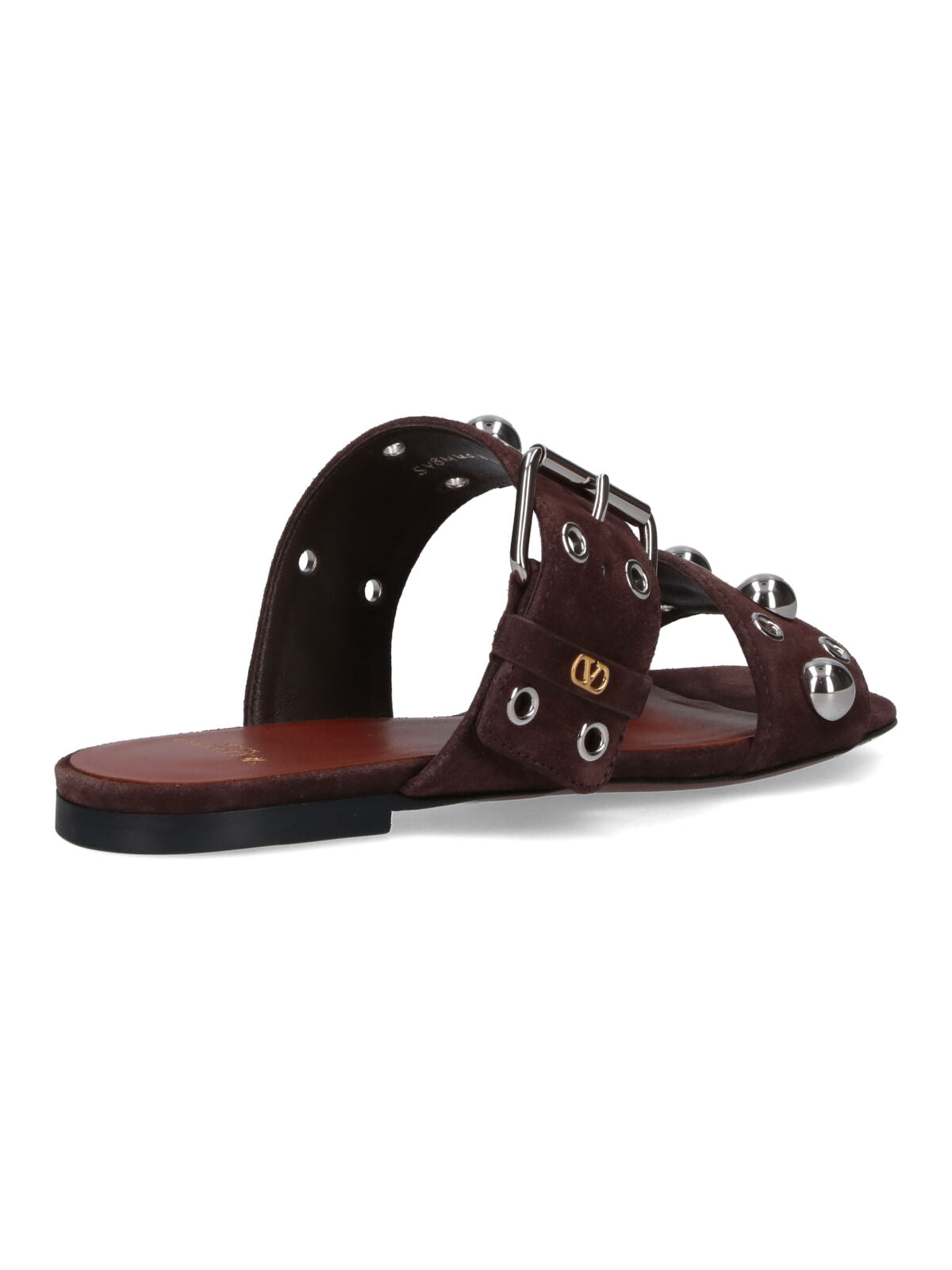 "Nellcôte" Studded Sandals – Brown