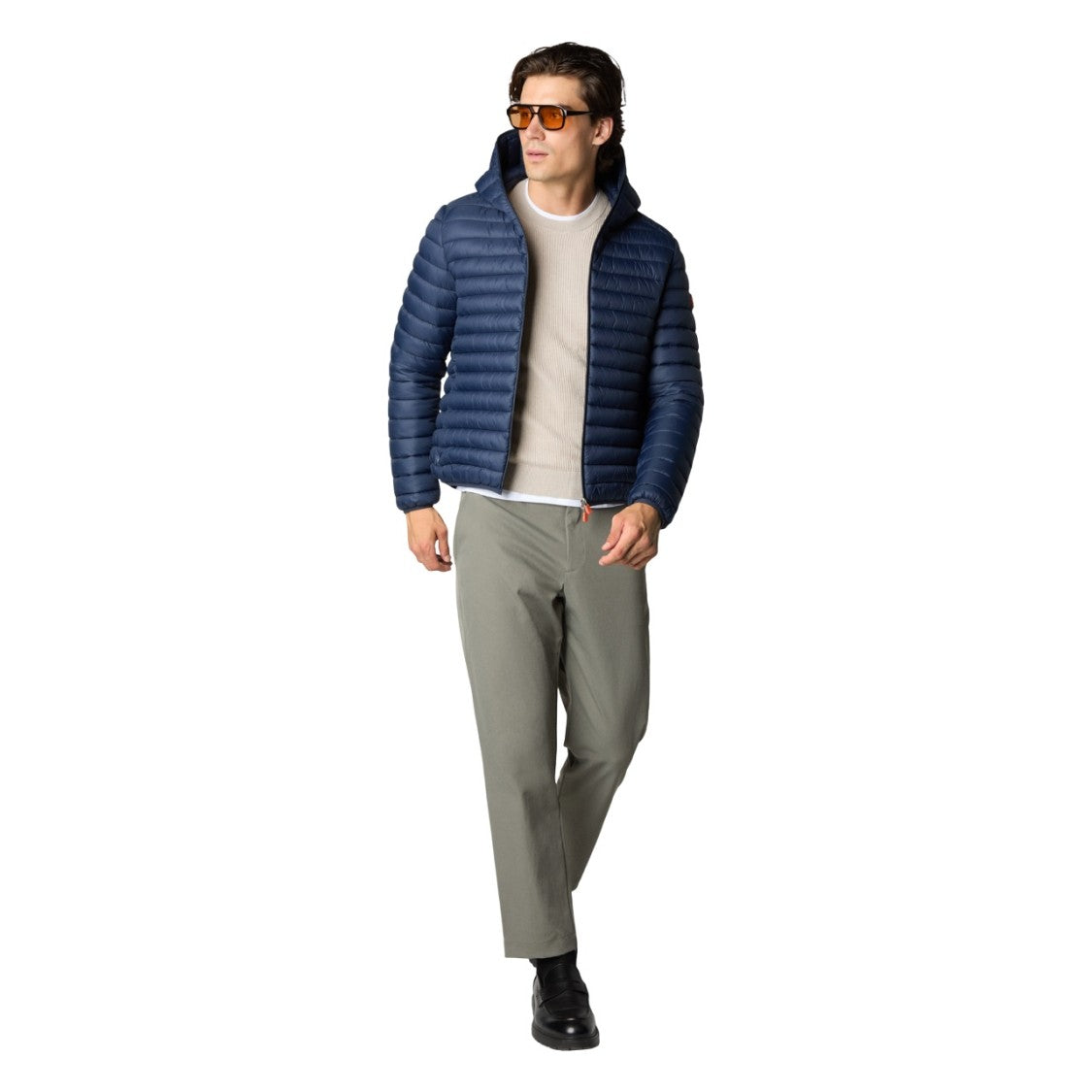 Nylon Casual Jacket with Animal-Free Plumtech Padding