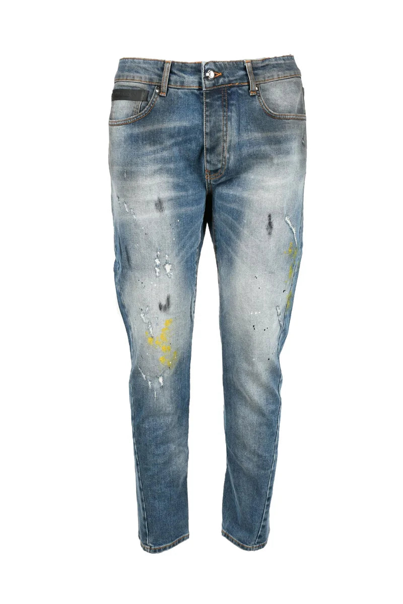 Cotton Stretch Jeans - Blue