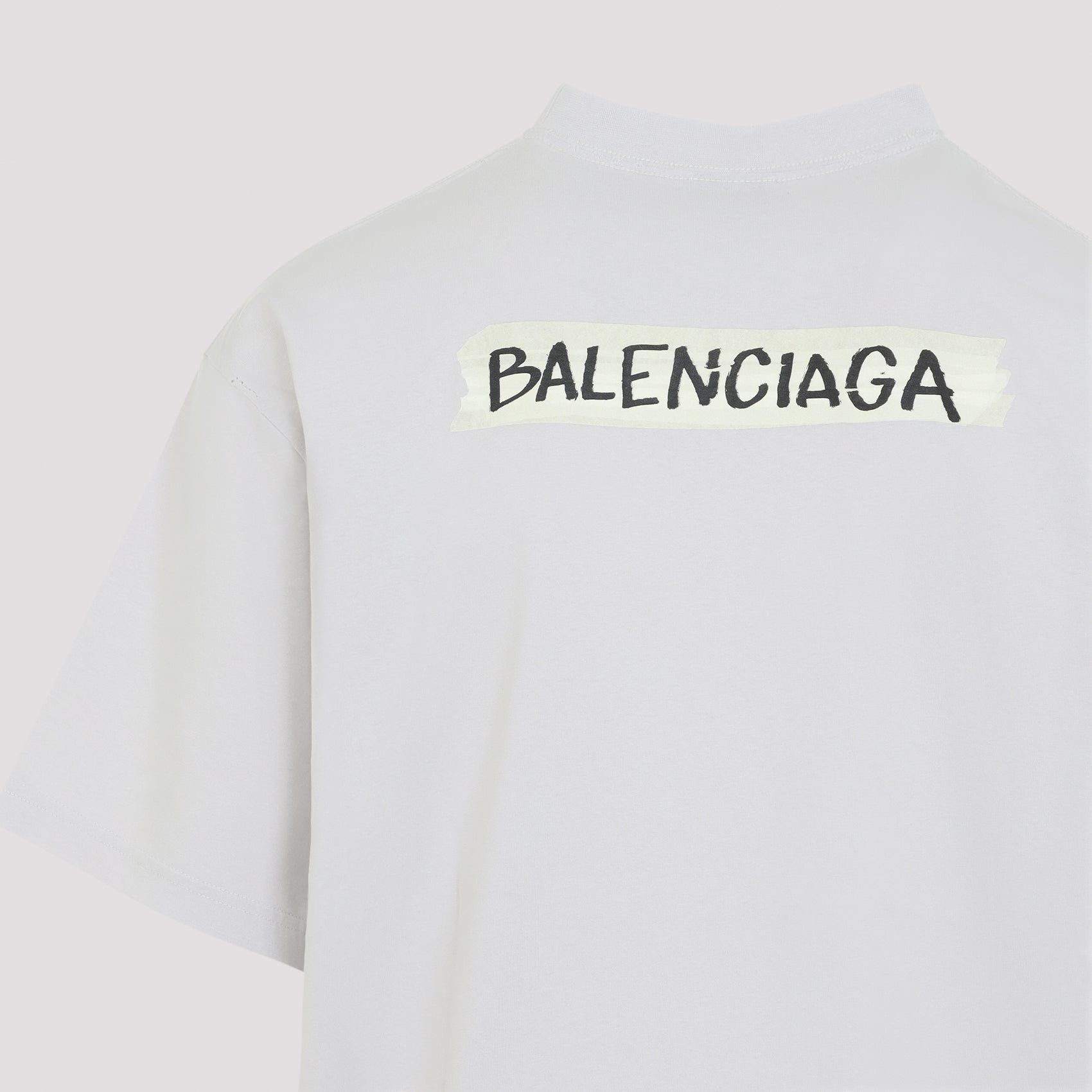 Graphic Text White Short-Sleeve T-Shirt