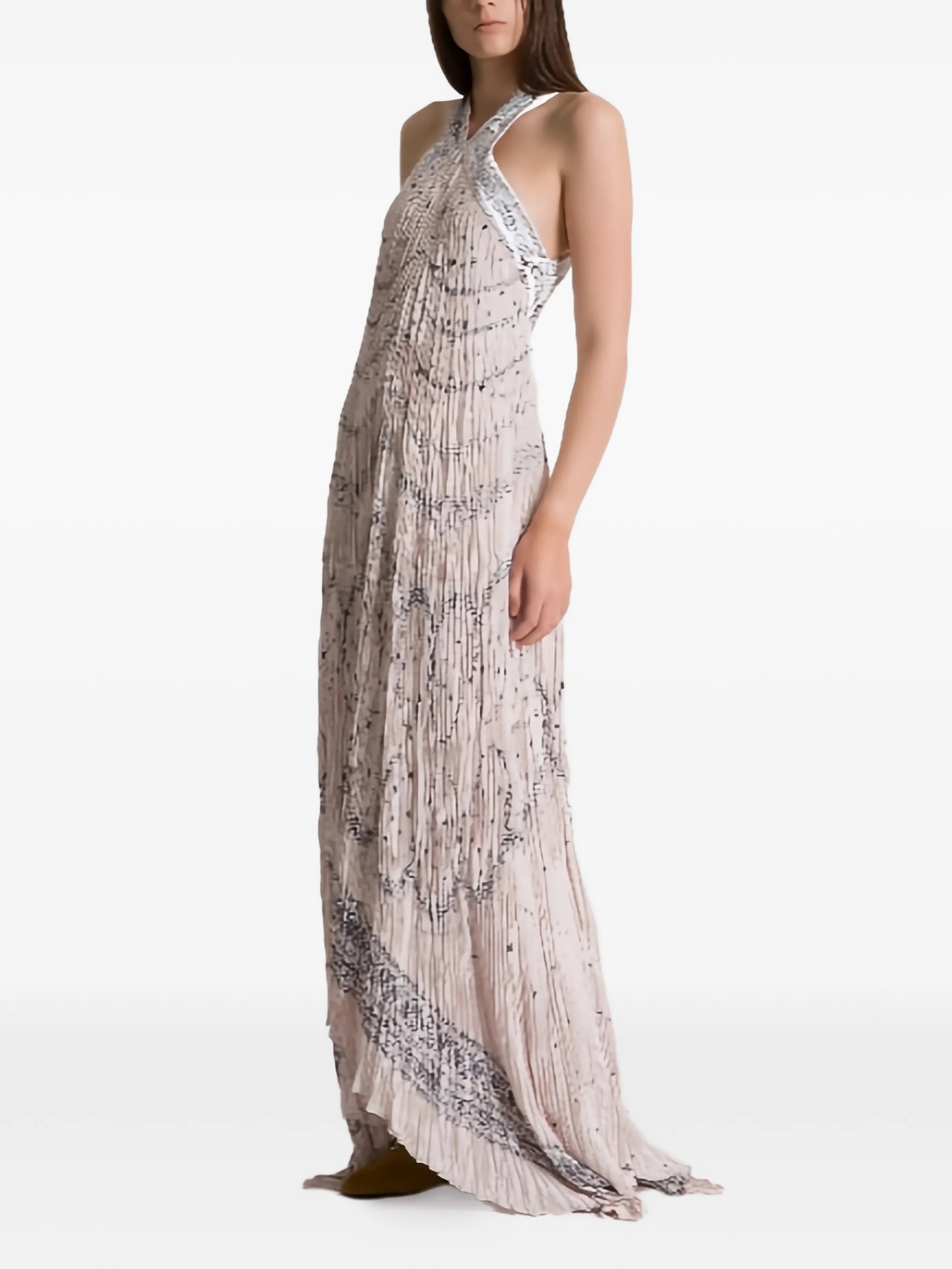 Black Abito Asymmetrical Satin Polyester Dress