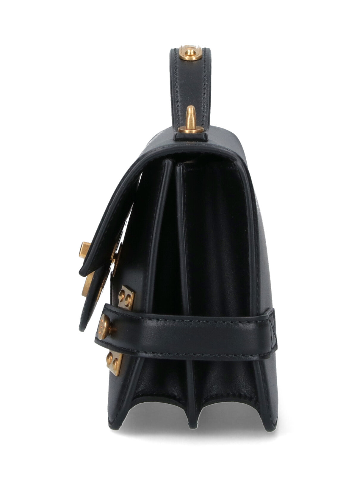 "B-Buzz 24" Shoulder Bag, In Black Calfskin